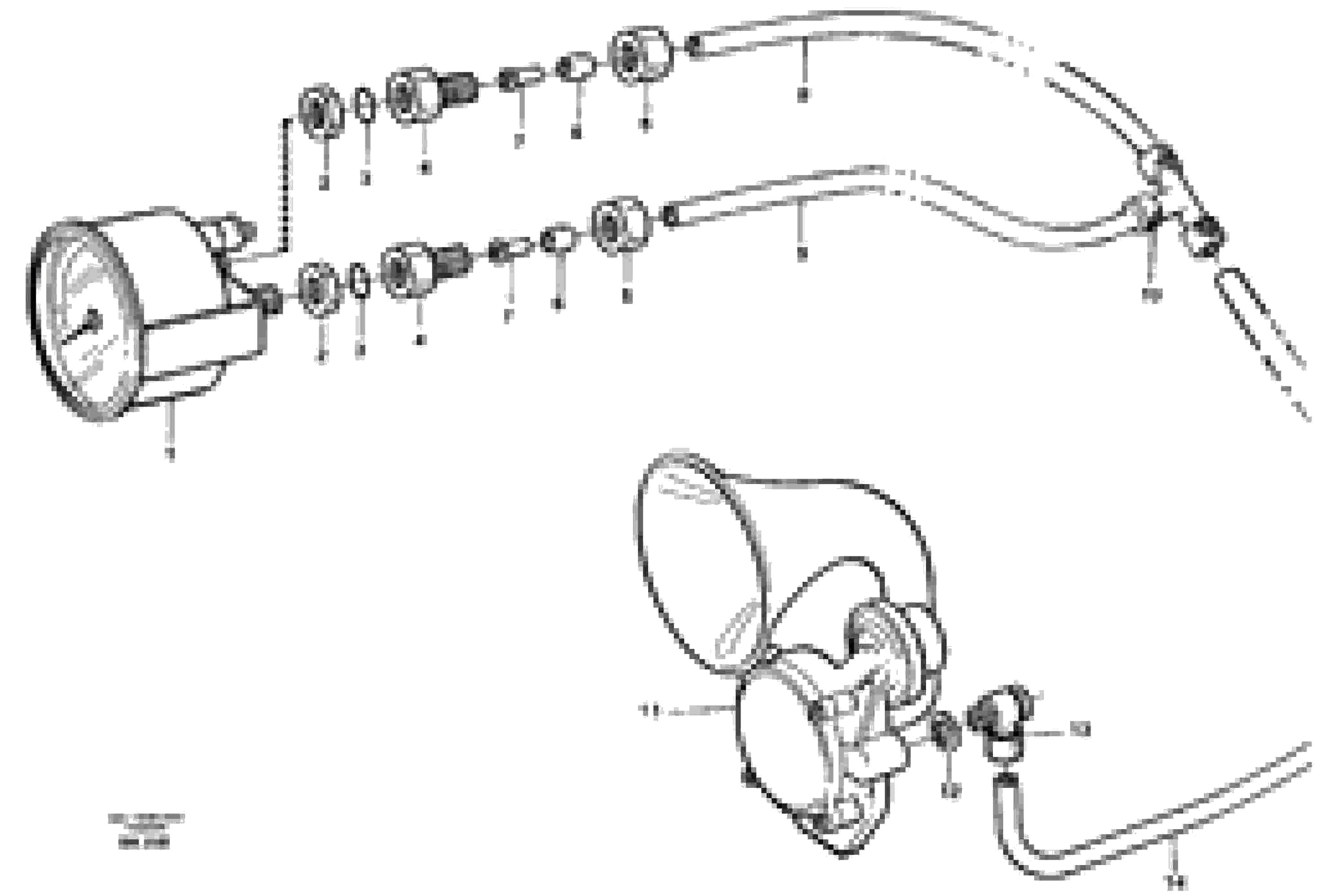 Схема запчастей Volvo A35C - 23235 Pneumatic system, pneumatic pressure gauge and horn A35C VOLVO BM VOLVO BM A35C SER NO - 4620