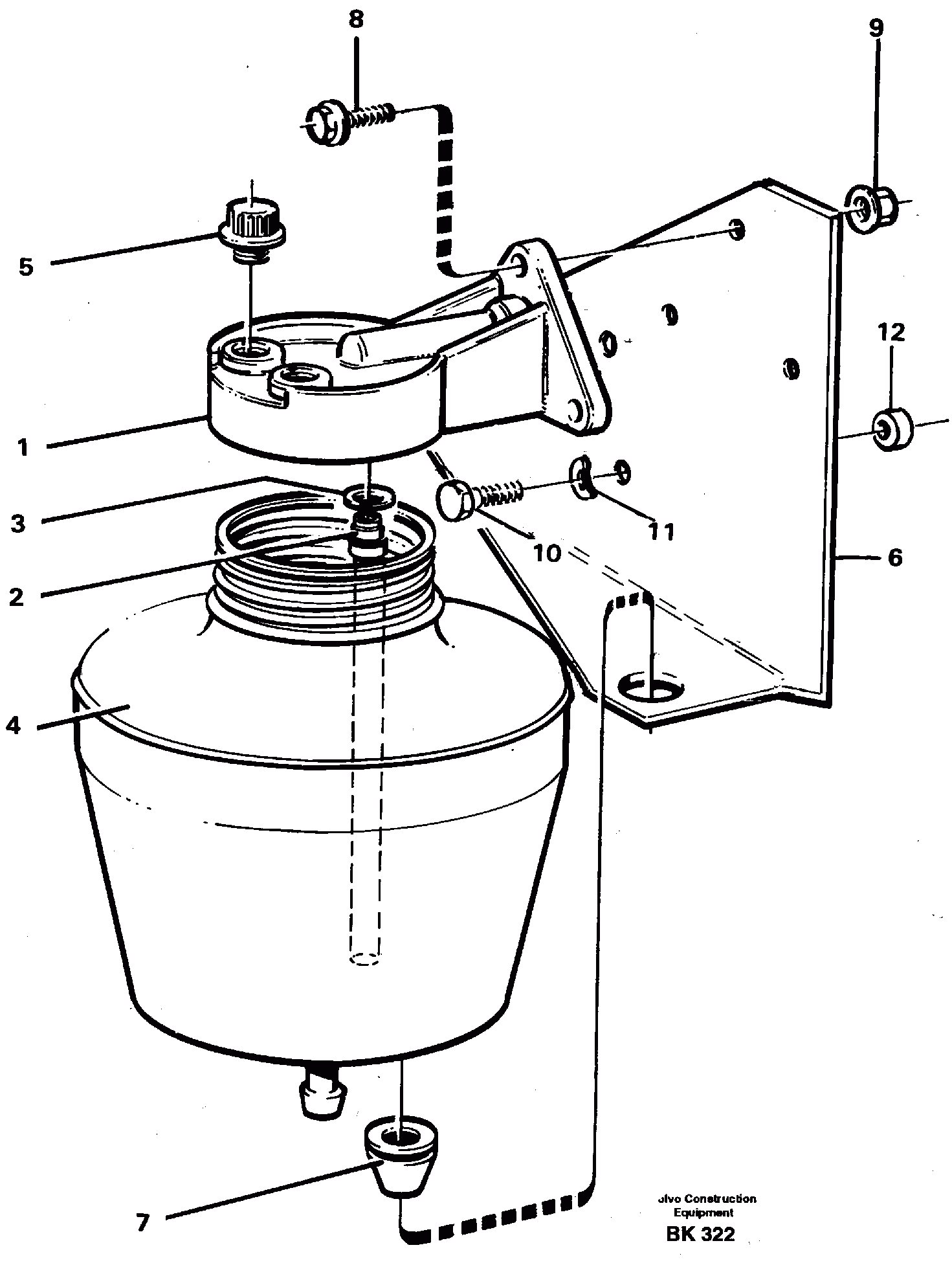 Схема запчастей Volvo A35C - 55546 Anti-freeze reservoir A35C VOLVO BM VOLVO BM A35C SER NO - 4620