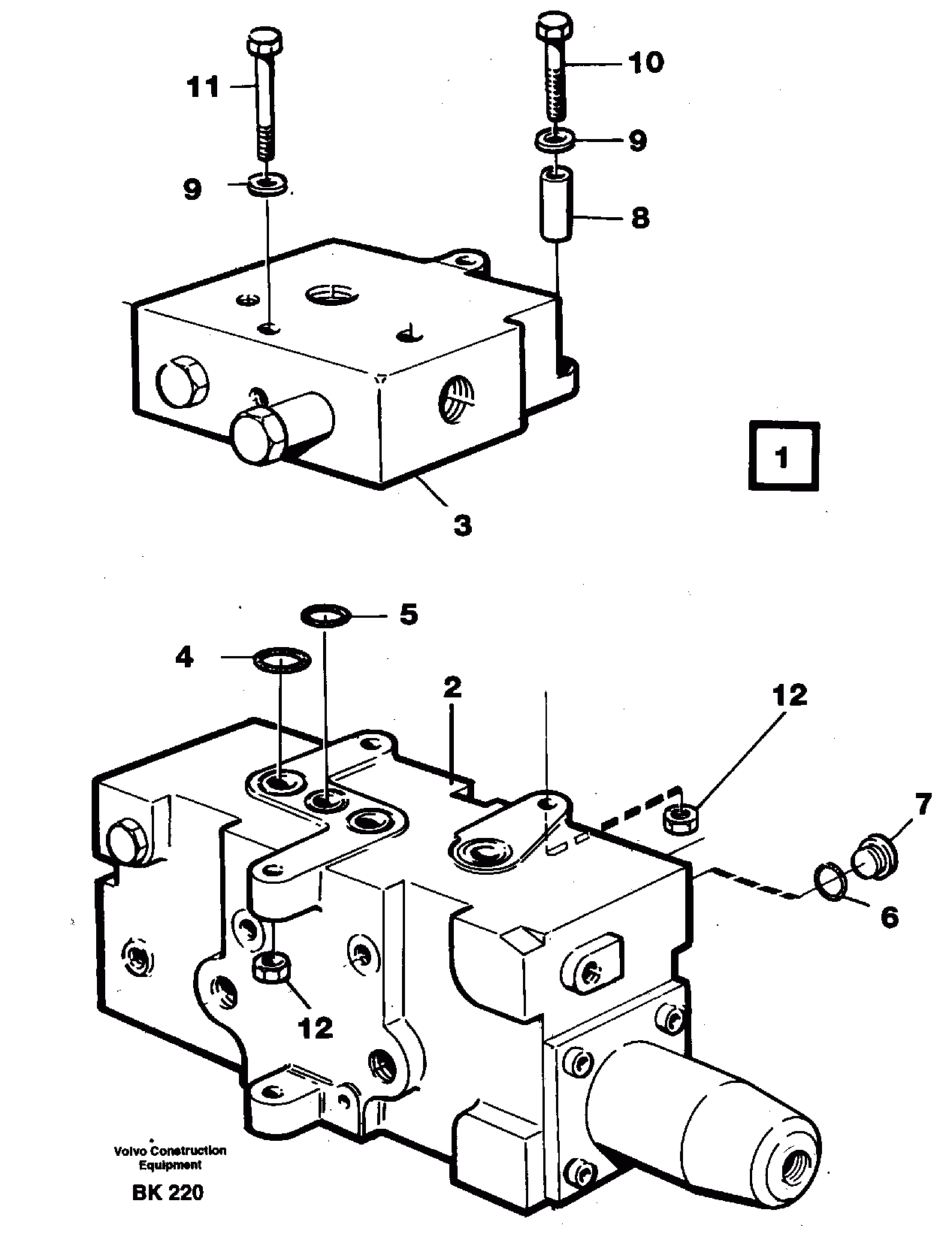 Схема запчастей Volvo A35C - 44322 Steering unit A35C VOLVO BM VOLVO BM A35C SER NO - 4620
