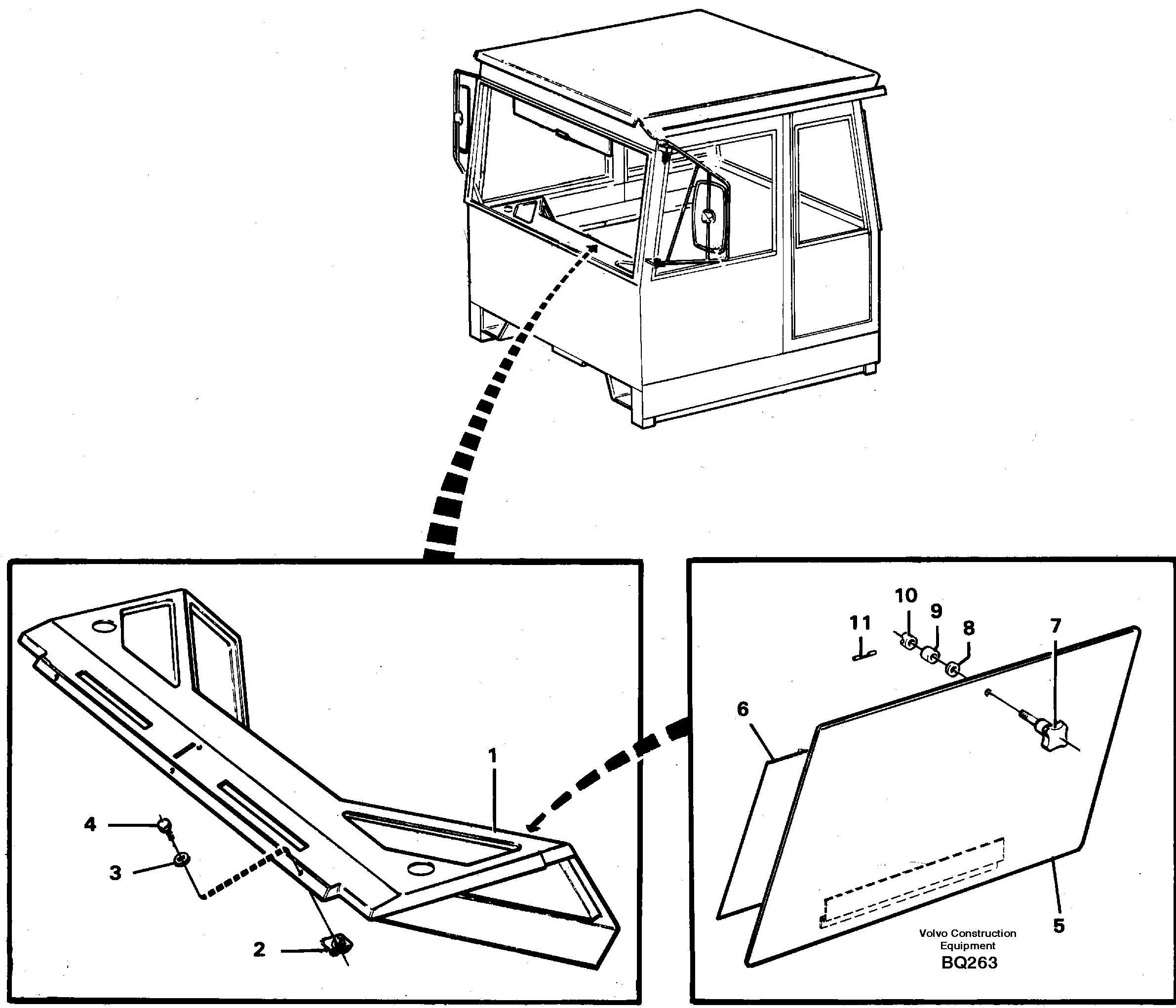 Схема запчастей Volvo A35C - 41266 Instrument panel A35C SER NO 4621-, SER NO USA 60001-