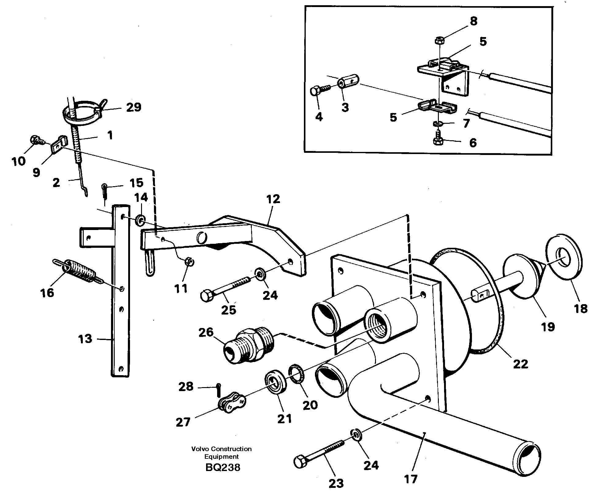 Схема запчастей Volvo A35C - 58908 Shut-off valve A35C SER NO 4621-, SER NO USA 60001-