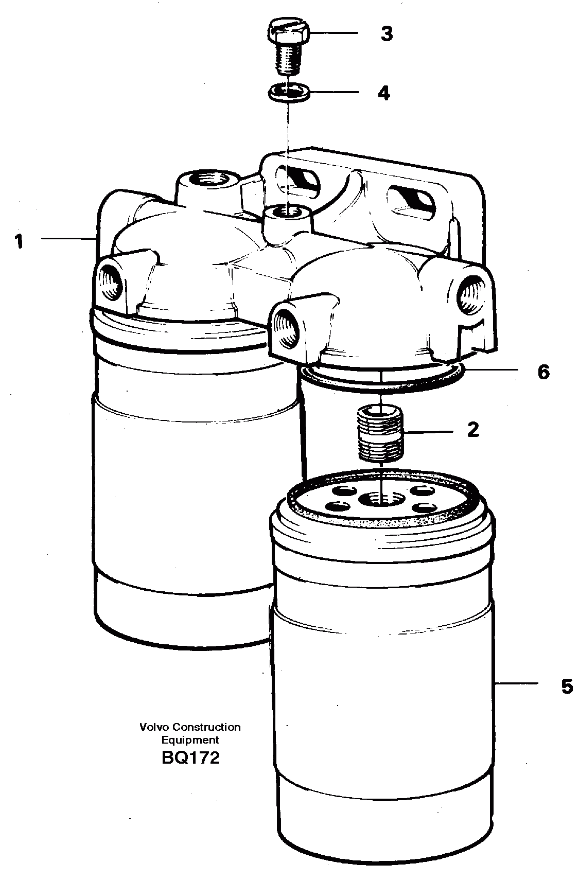 Схема запчастей Volvo A35C - 24111 Фильтр топливный A35C SER NO 4621-, SER NO USA 60001-
