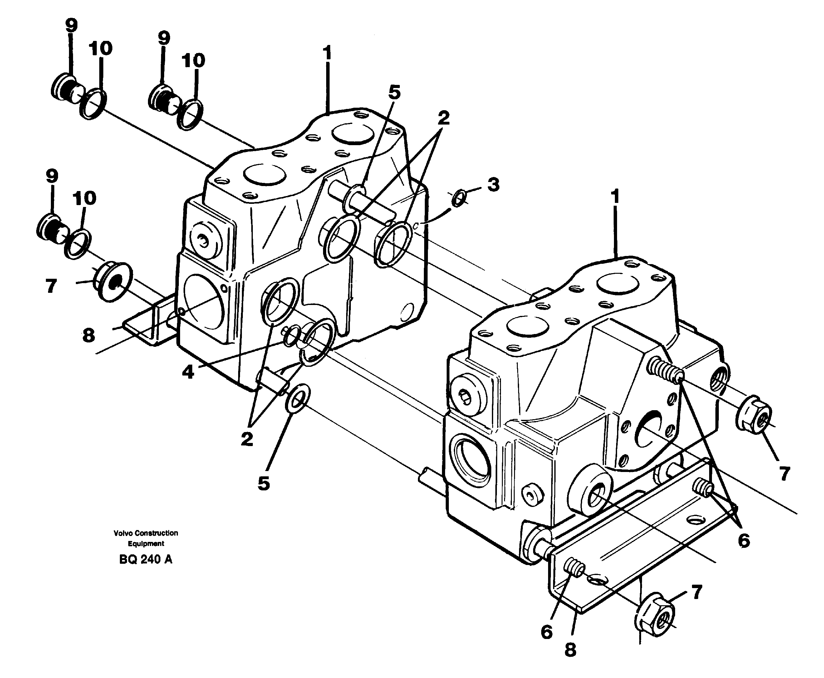 Схема запчастей Volvo A35C - 24595 Tip valve A35C SER NO 4621-, SER NO USA 60001-