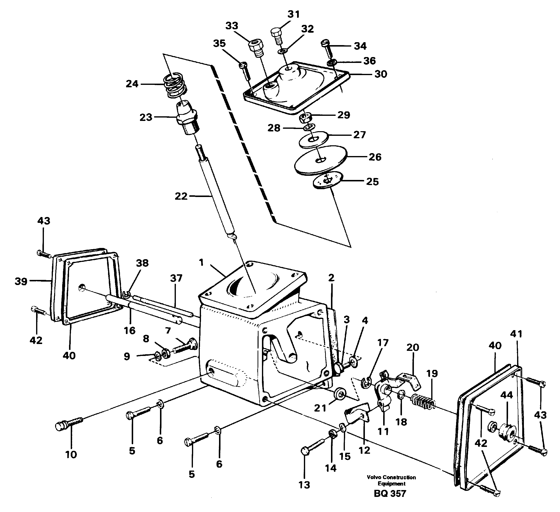Схема запчастей Volvo A35C - 60968 Smoke limiter, forward A35C SER NO 4621-, SER NO USA 60001-