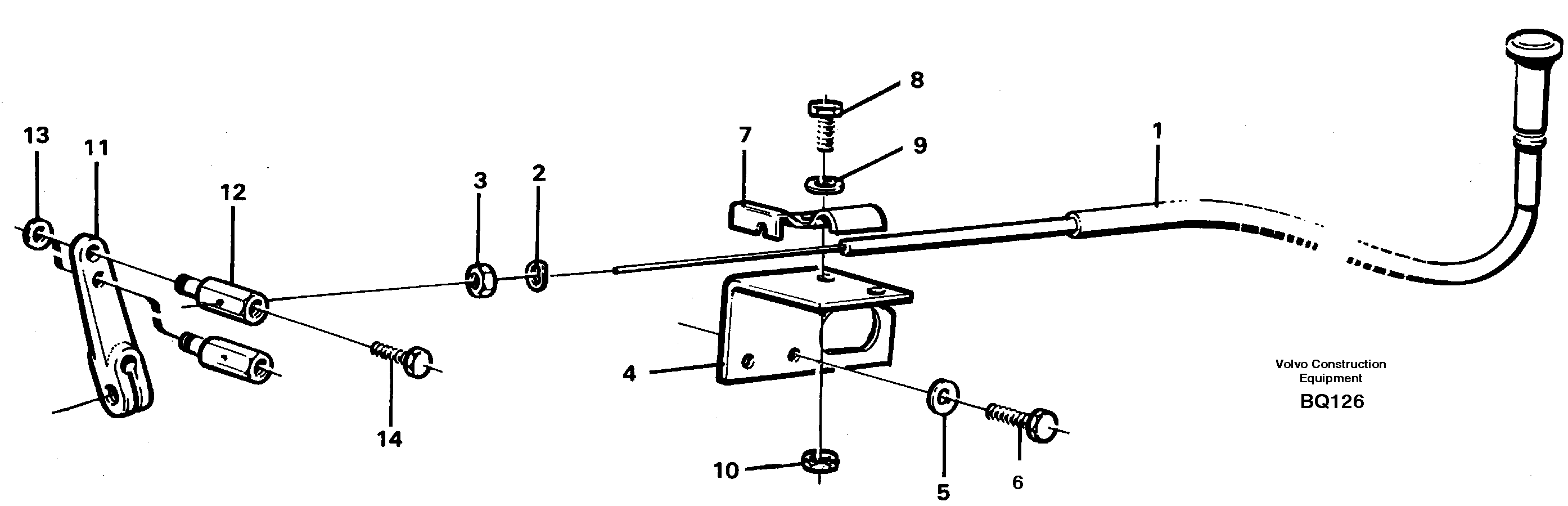 Схема запчастей Volvo A35C - 26795 Stop control A35C SER NO 4621-, SER NO USA 60001-
