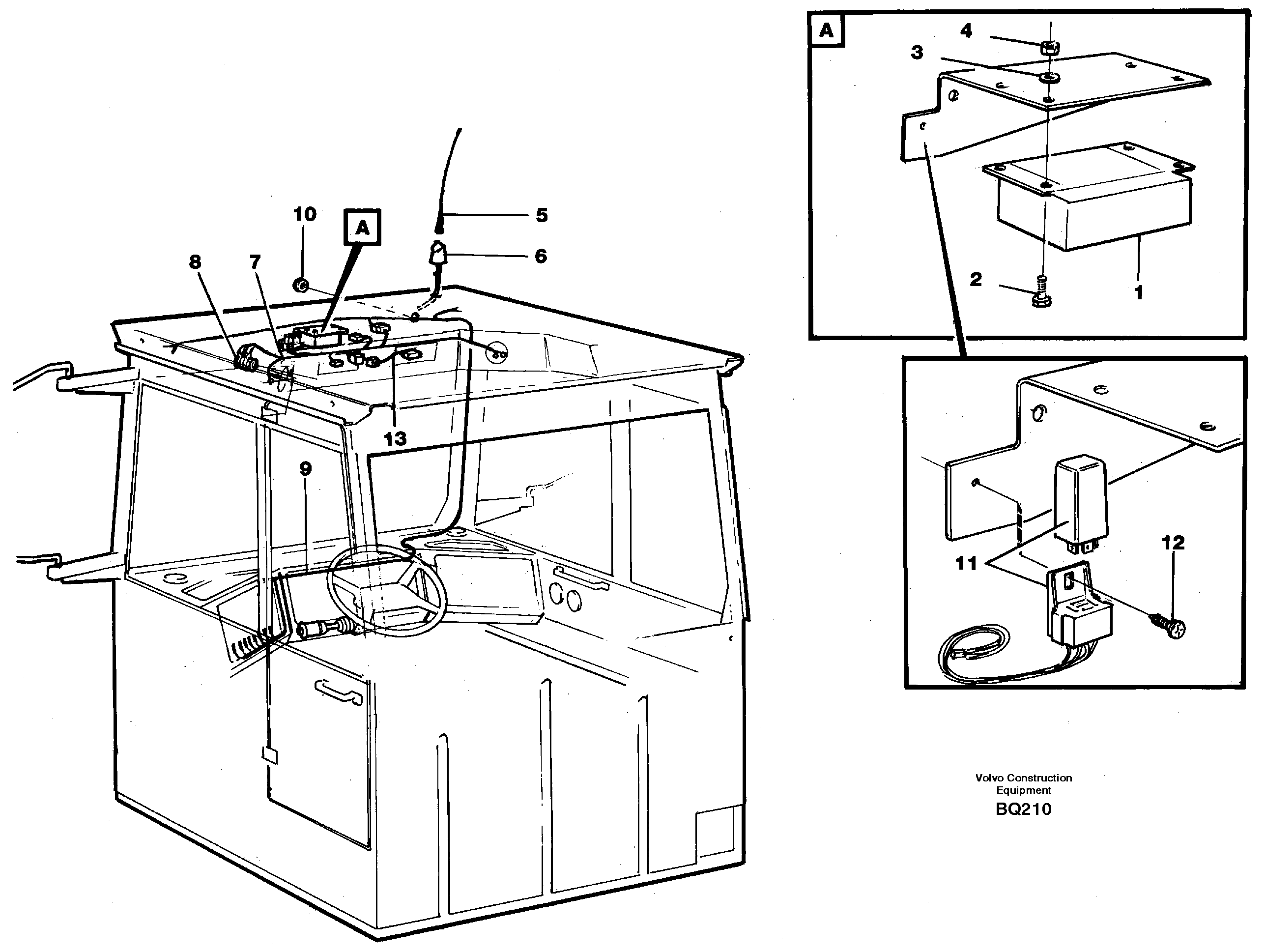 Схема запчастей Volvo A35C - 27256 Voltage converter and cable harness for radio A35C SER NO 4621-, SER NO USA 60001-