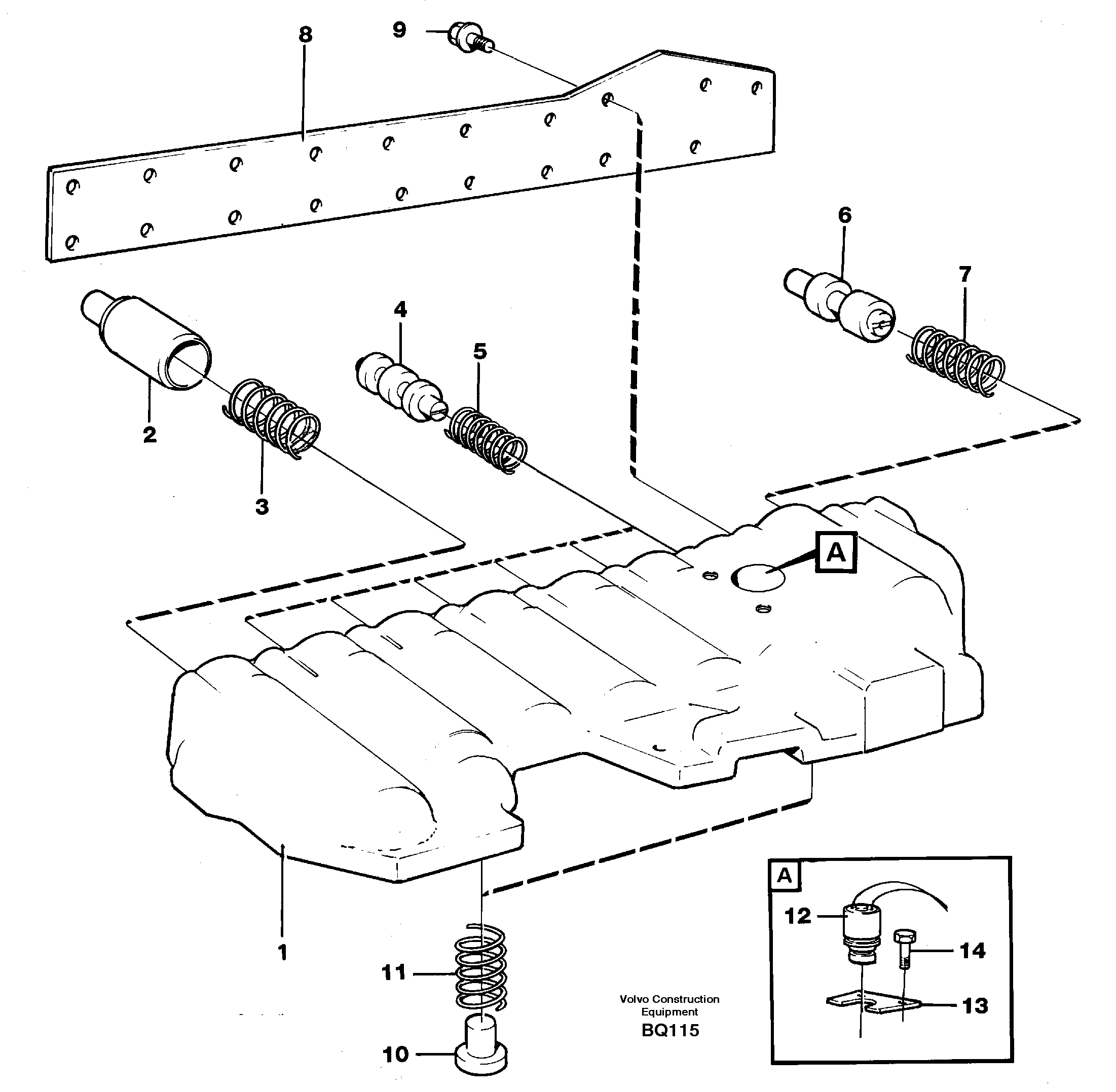 Схема запчастей Volvo A35C - 20390 Modulated valve A35C SER NO 4621-, SER NO USA 60001-
