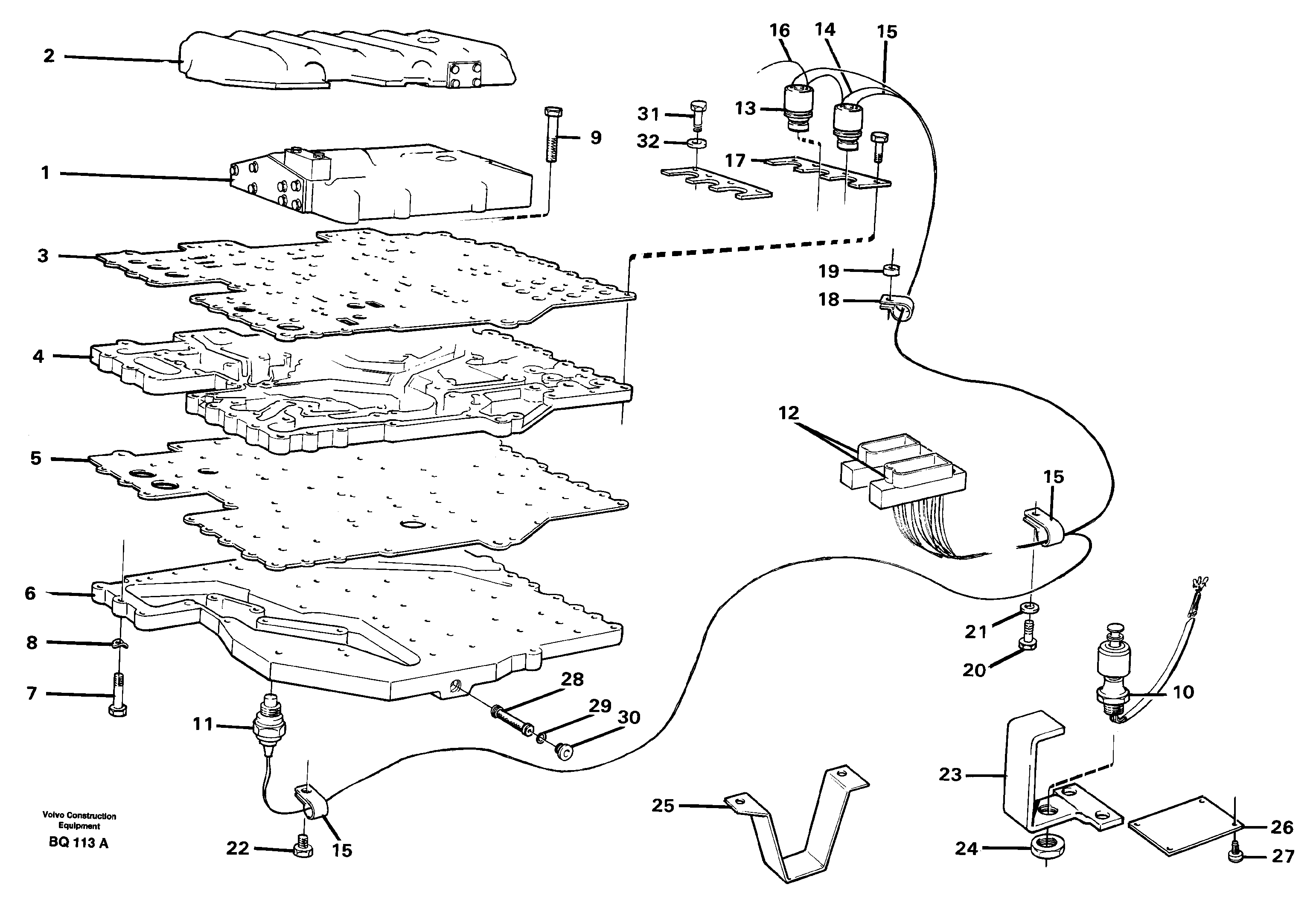 Схема запчастей Volvo A35C - 56610 Система управления A35C SER NO 4621-, SER NO USA 60001-