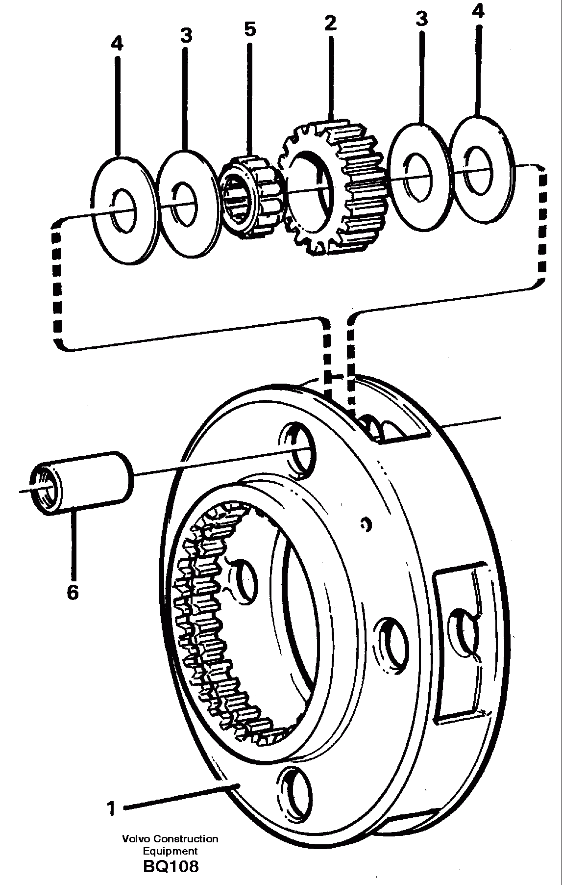 Схема запчастей Volvo A35C - 92289 Planet kit, stage 1 A35C SER NO 4621-, SER NO USA 60001-