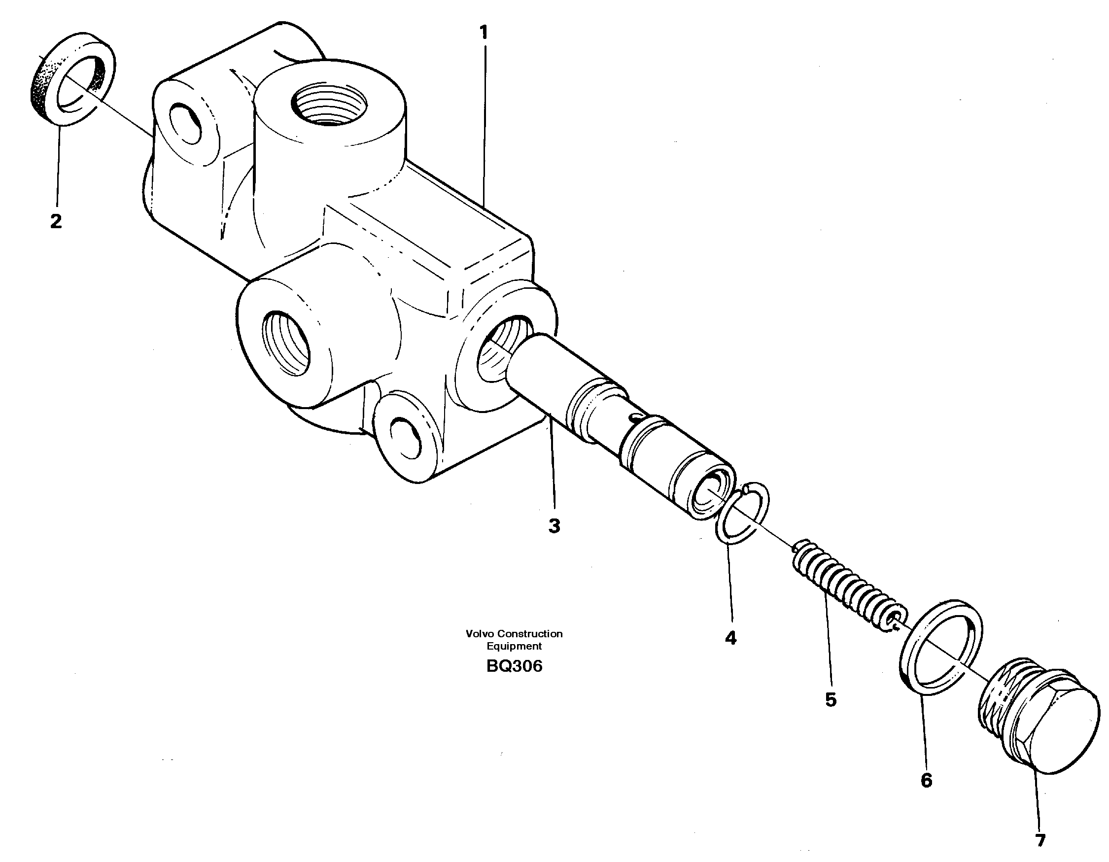 Схема запчастей Volvo A35C - 27641 Relay valve A35C SER NO 4621-, SER NO USA 60001-