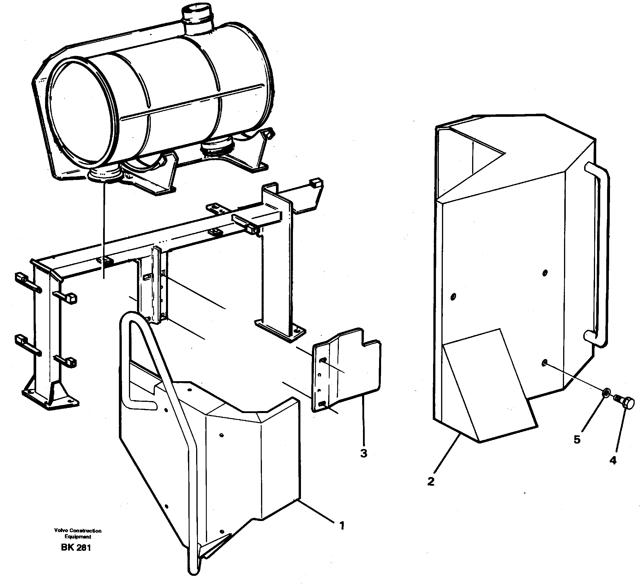 Схема запчастей Volvo A35C - 55553 Protecting plates and handrails A35C VOLVO BM VOLVO BM A35C SER NO - 4620
