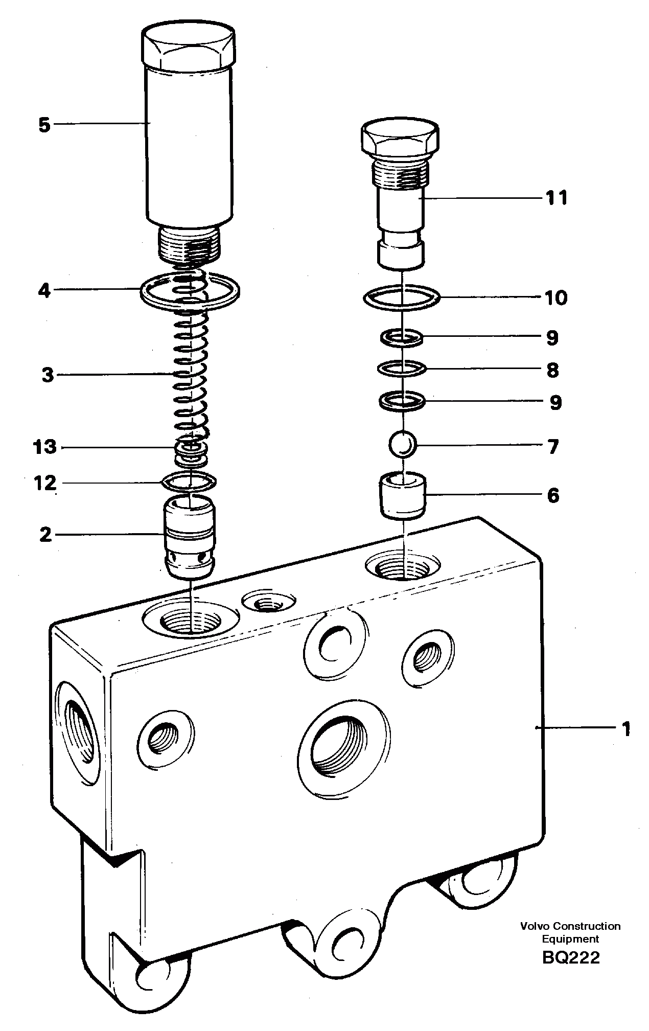 Схема запчастей Volvo A35C - 24572 Valve, circuit body and return valve A35C SER NO 4621-, SER NO USA 60001-