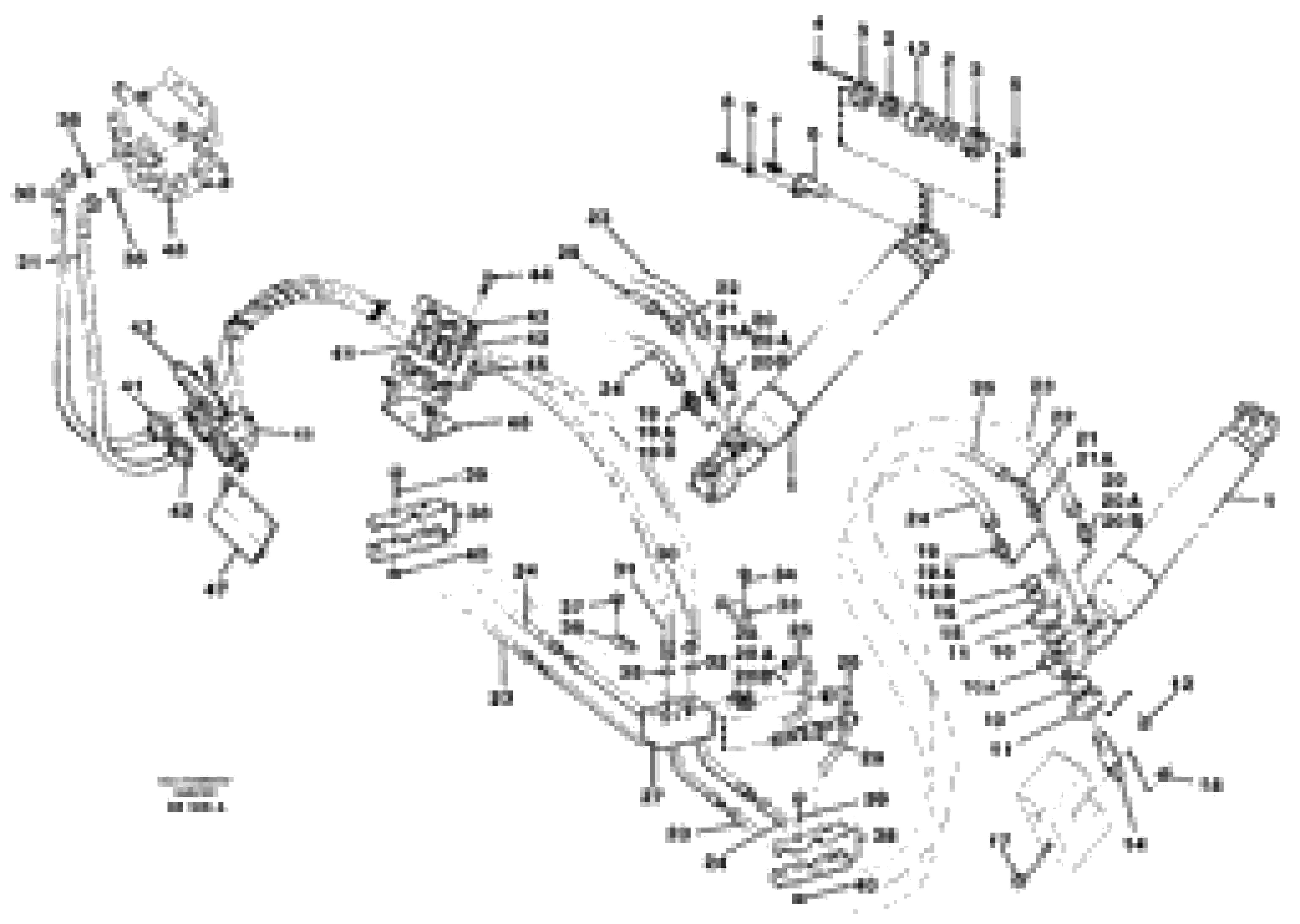 Схема запчастей Volvo A35C - 54013 Hoist cylinder and hydraulic hoses A35C VOLVO BM VOLVO BM A35C SER NO - 4620