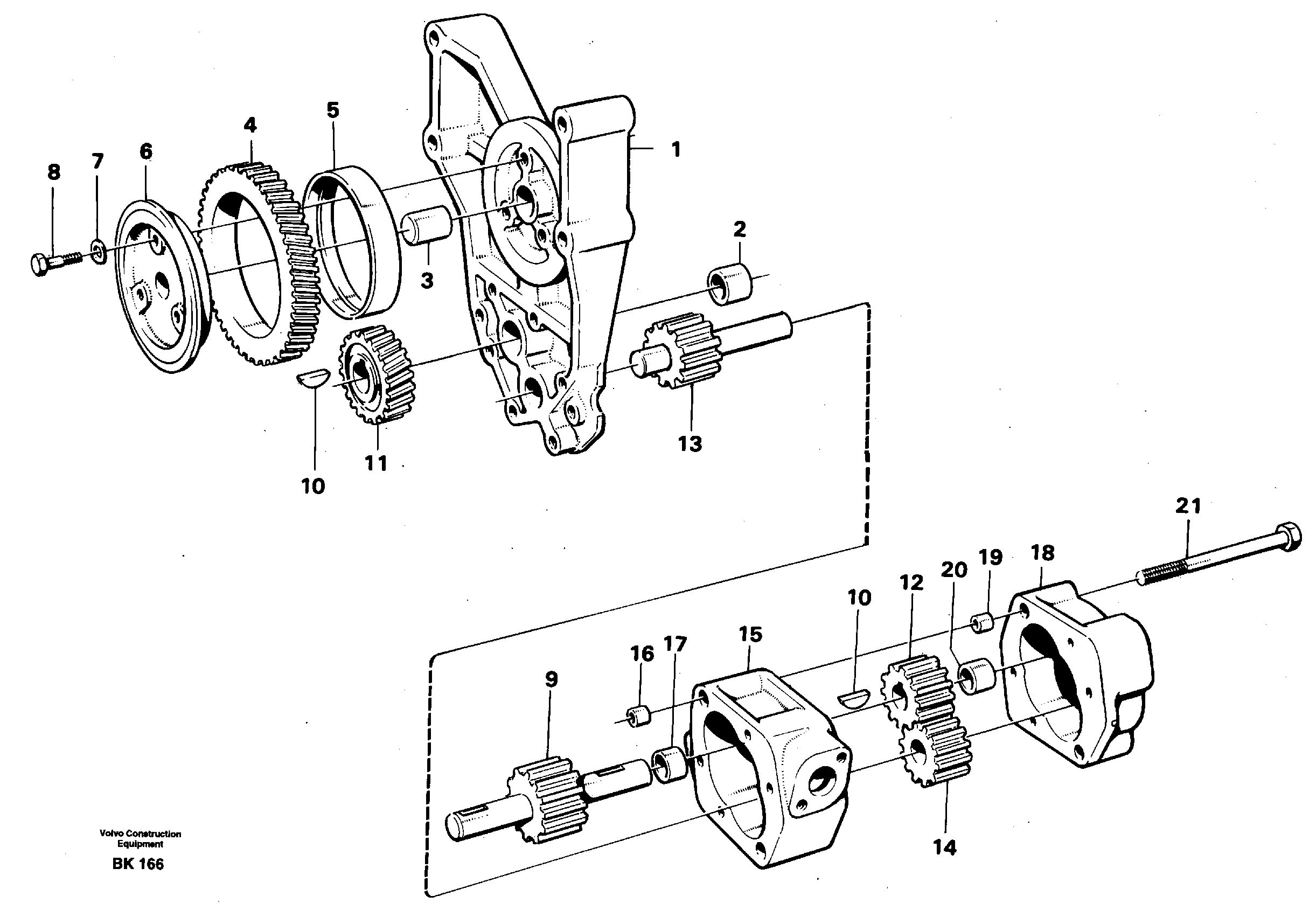 Схема запчастей Volvo A35C - 98932 Насос масляный A35C VOLVO BM VOLVO BM A35C SER NO - 4620