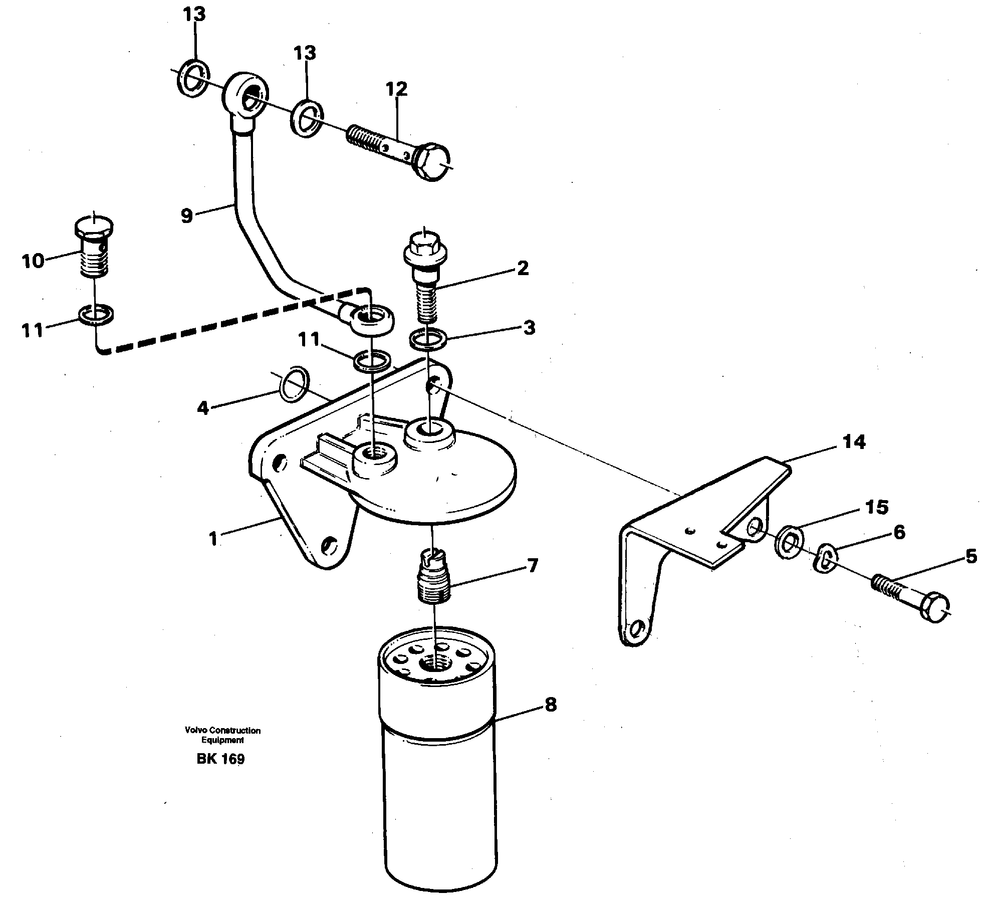 Схема запчастей Volvo A35C - 25106 Oil filter by pass A35C VOLVO BM VOLVO BM A35C SER NO - 4620