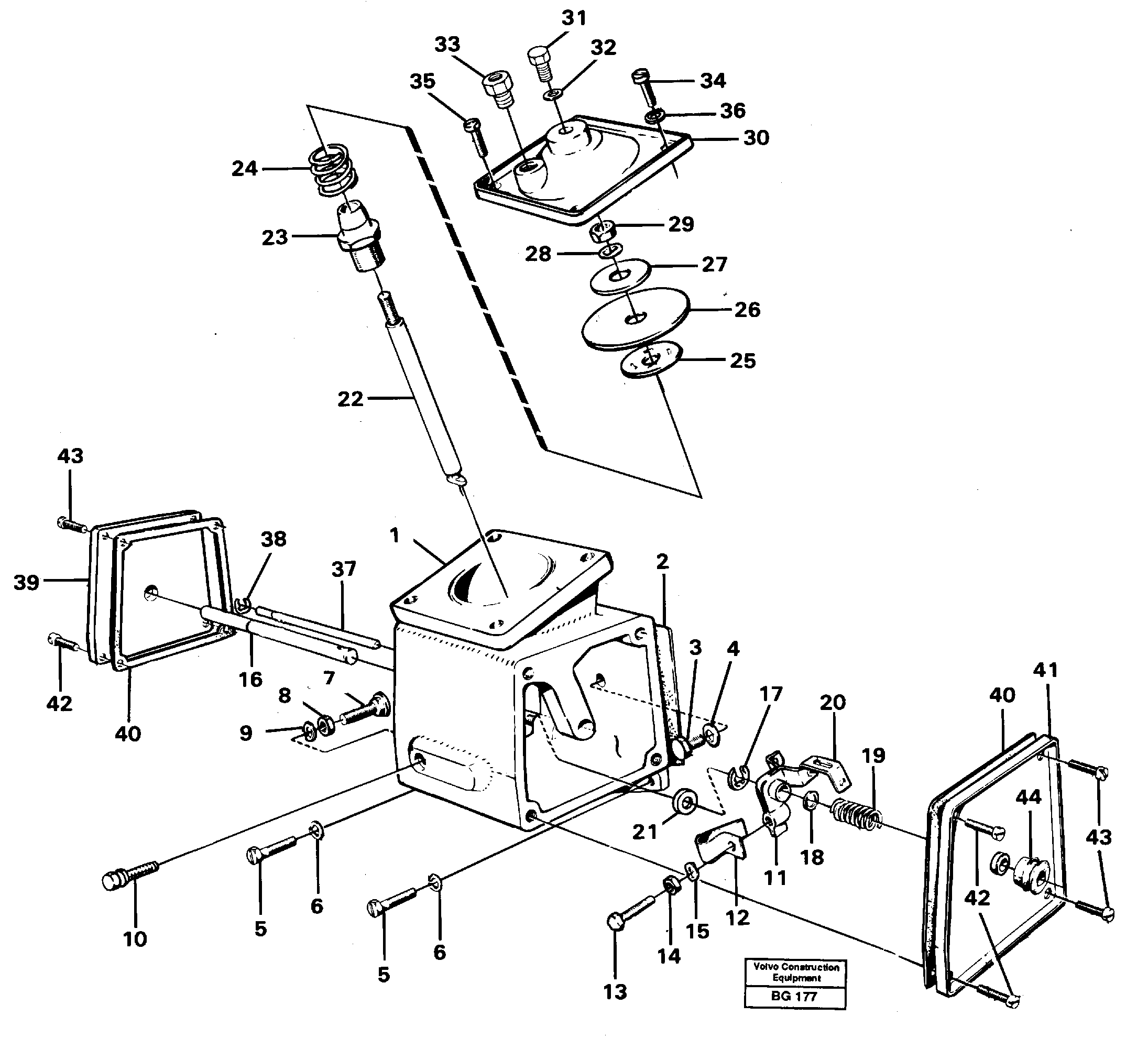 Схема запчастей Volvo A40 - 11886 Smoke limiter, forward A40 VOLVO BM VOLVO BM A40 SER NO - 1151/- 60026