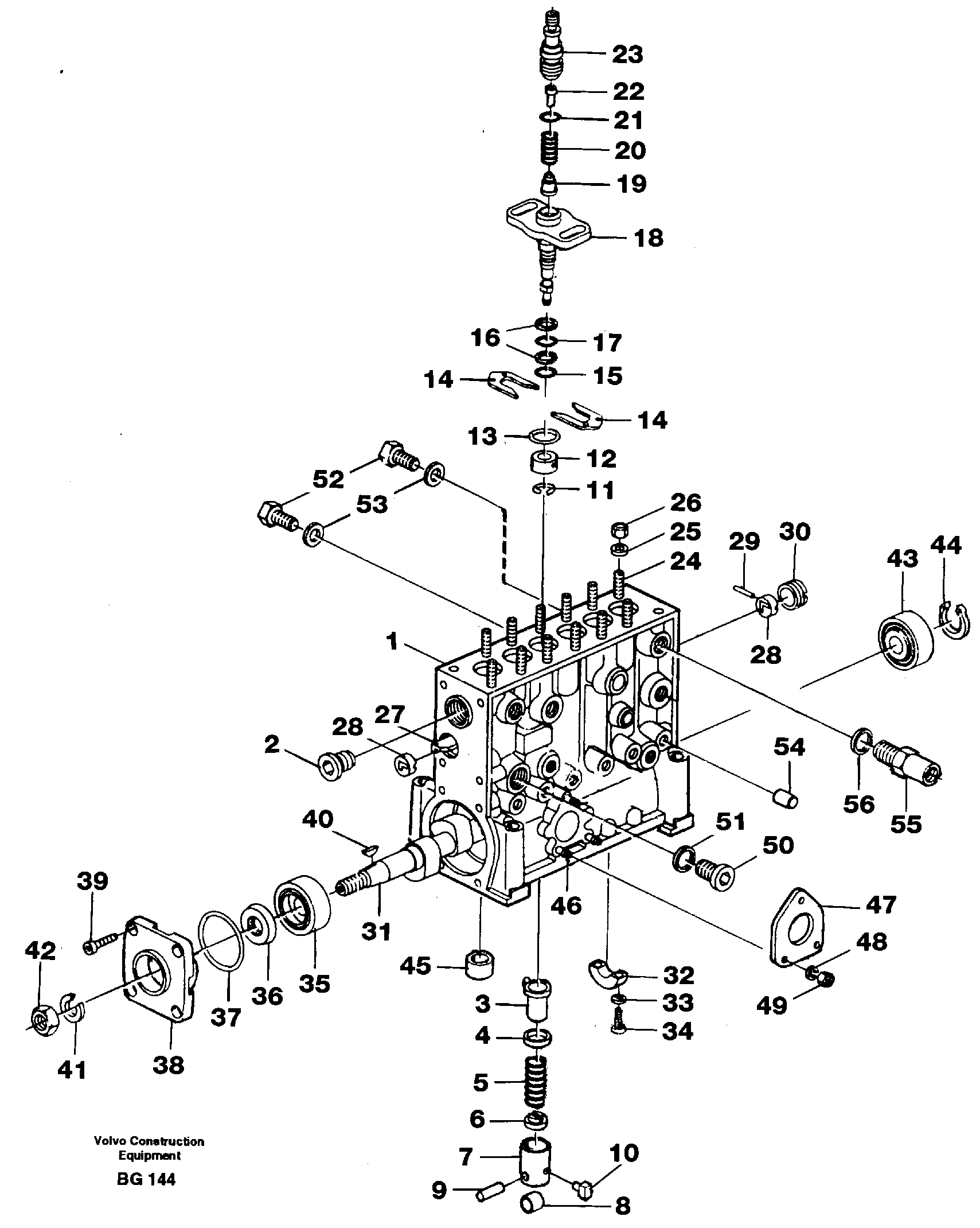 Схема запчастей Volvo A40 - 90959 Насос A40 VOLVO BM VOLVO BM A40 SER NO - 1151/- 60026