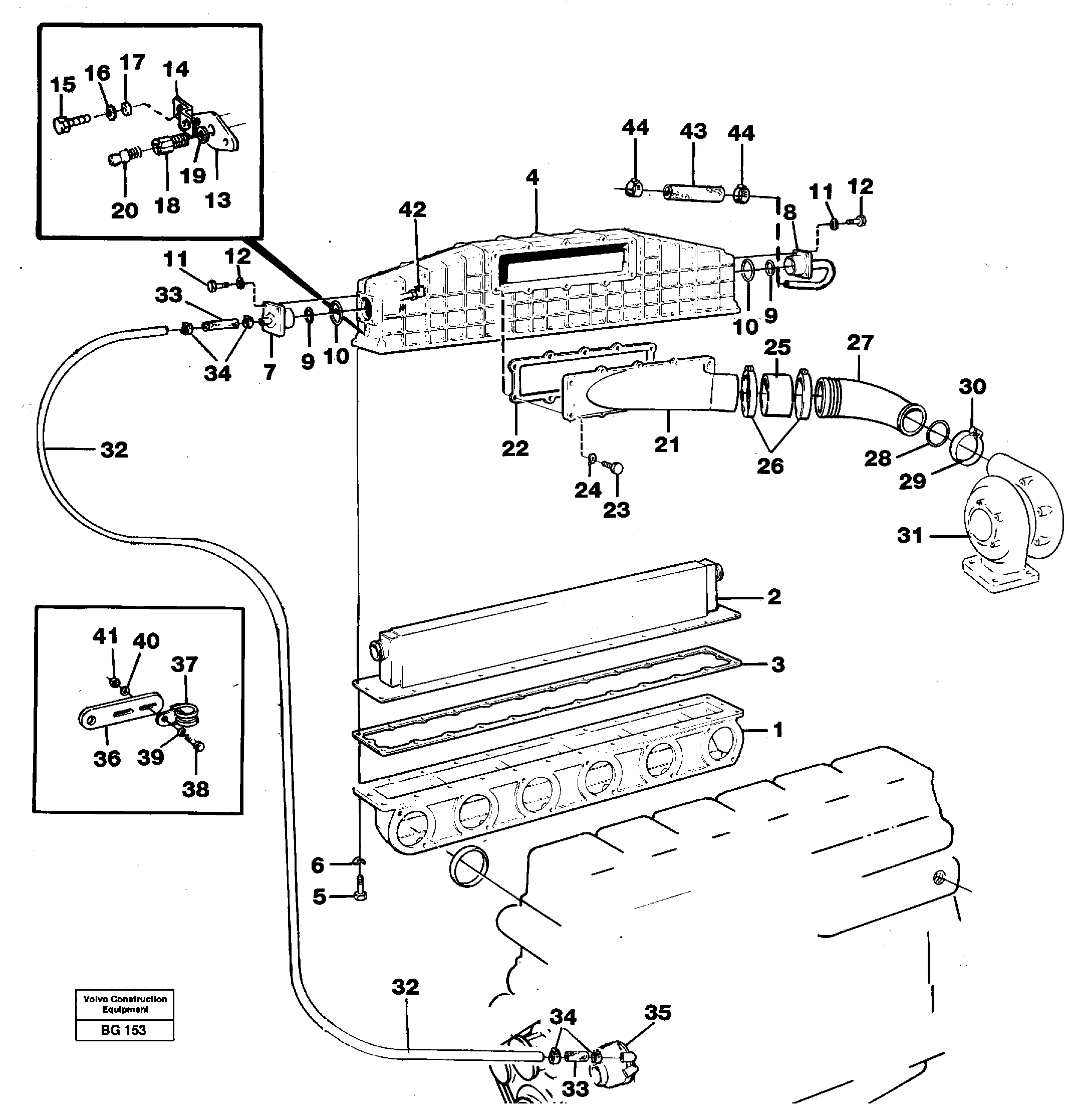 Схема запчастей Volvo A40 - 68870 Intercooler A40 VOLVO BM VOLVO BM A40 SER NO - 1151/- 60026