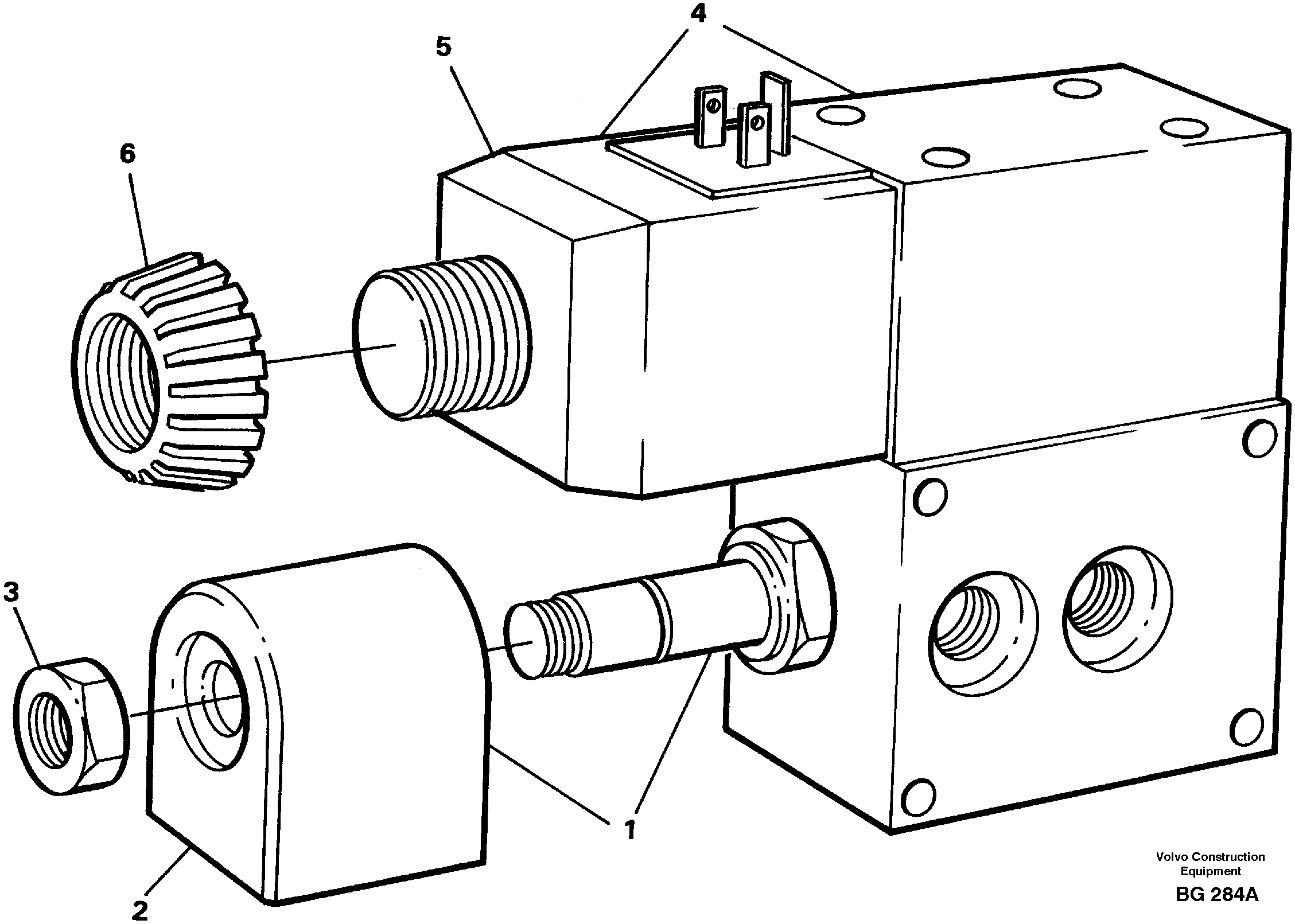 Схема запчастей Volvo A40 - 51569 Valve housing A40 VOLVO BM VOLVO BM A40 SER NO - 1151/- 60026