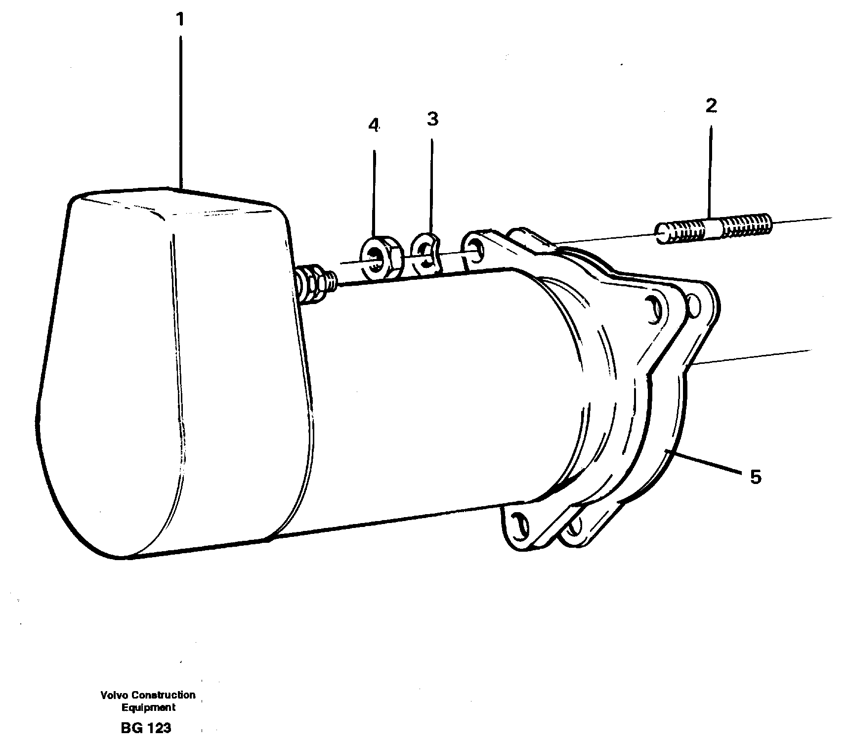 Схема запчастей Volvo A40 - 13985 Starter motor with assembling details A40 VOLVO BM VOLVO BM A40 SER NO - 1151/- 60026