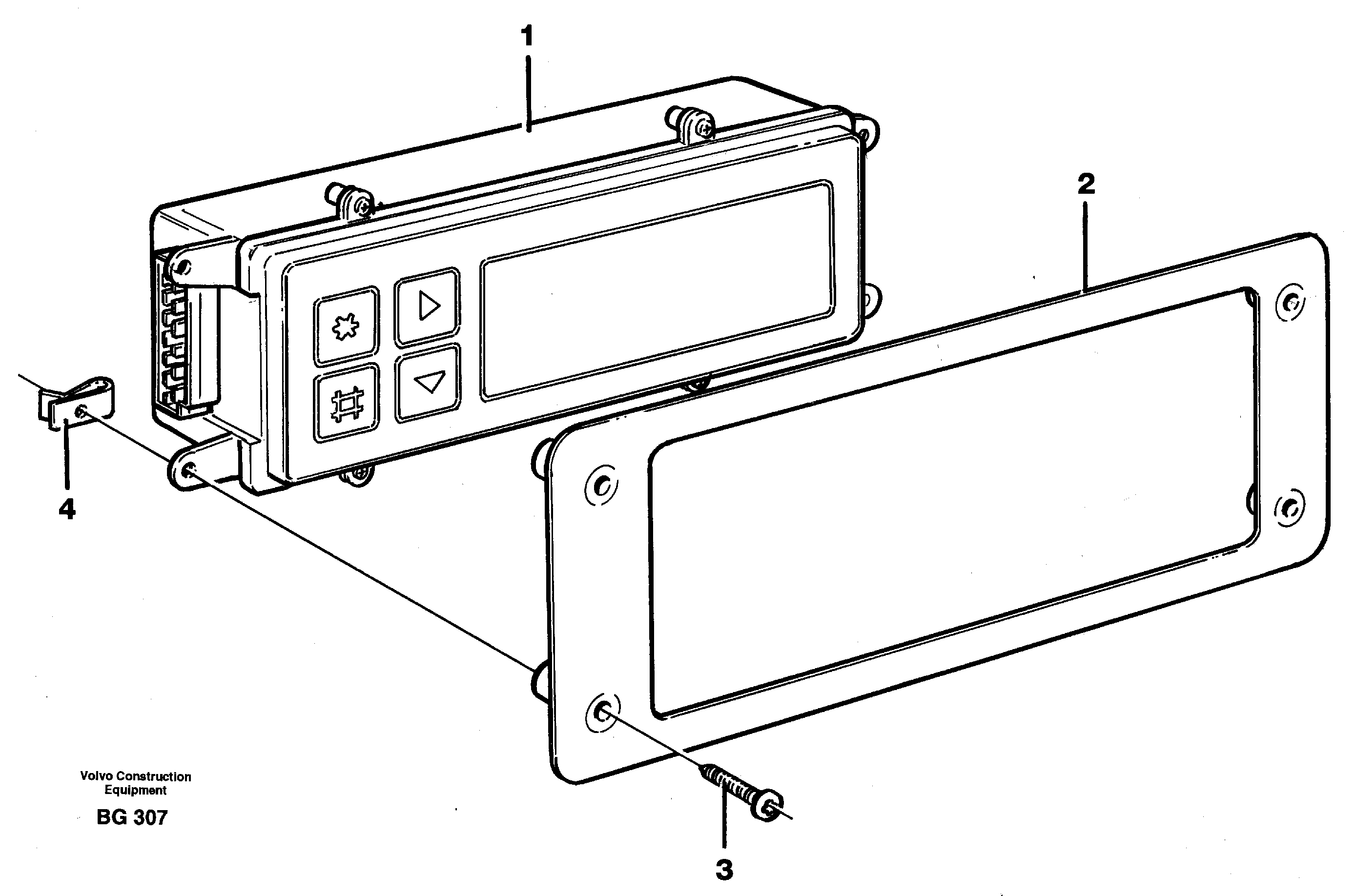 Схема запчастей Volvo A40 - 26662 Display panel A40 VOLVO BM VOLVO BM A40 SER NO - 1151/- 60026