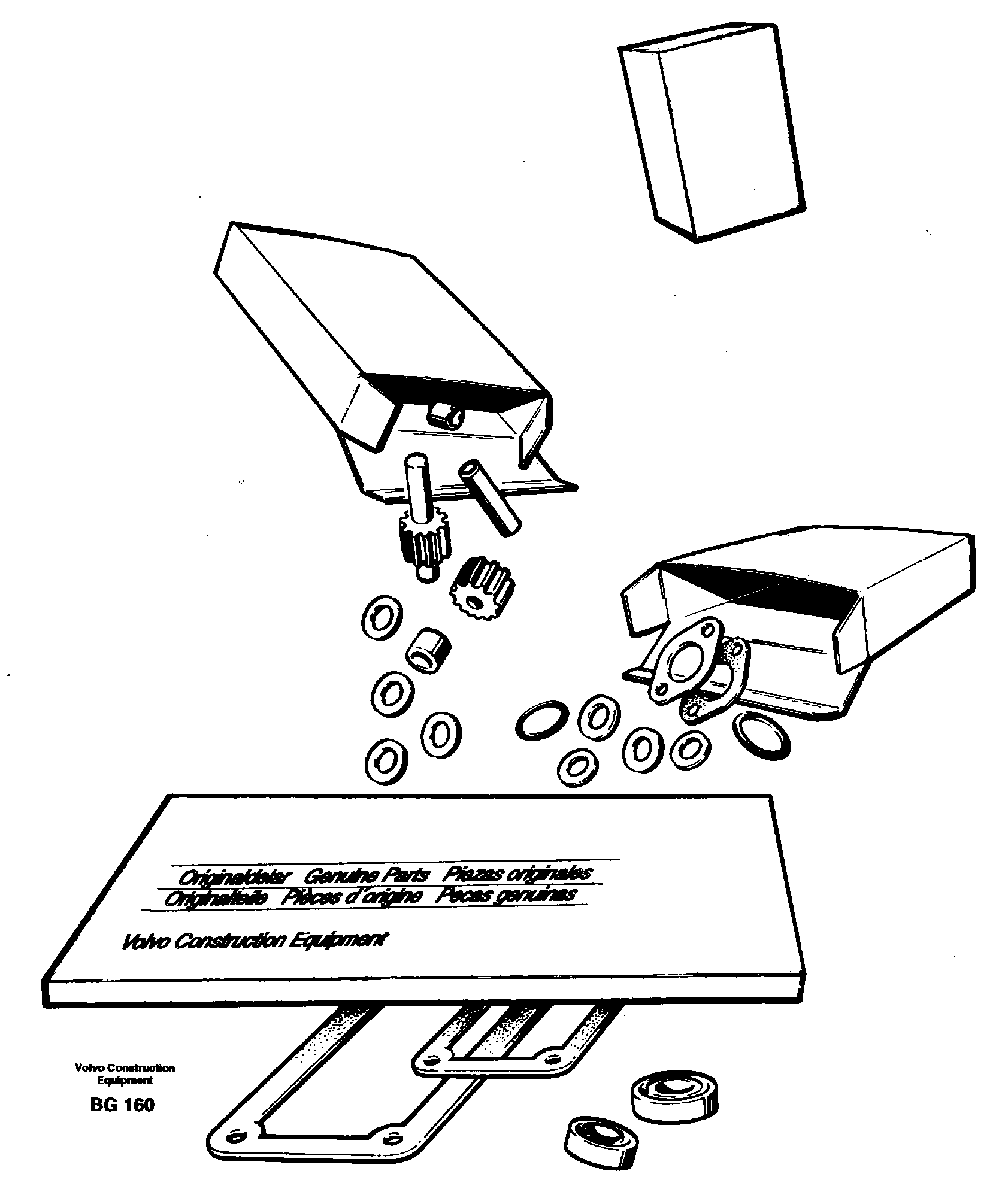 Схема запчастей Volvo A40 - 3842 Gasket kit for transmission A40 VOLVO BM VOLVO BM A40 SER NO - 1151/- 60026