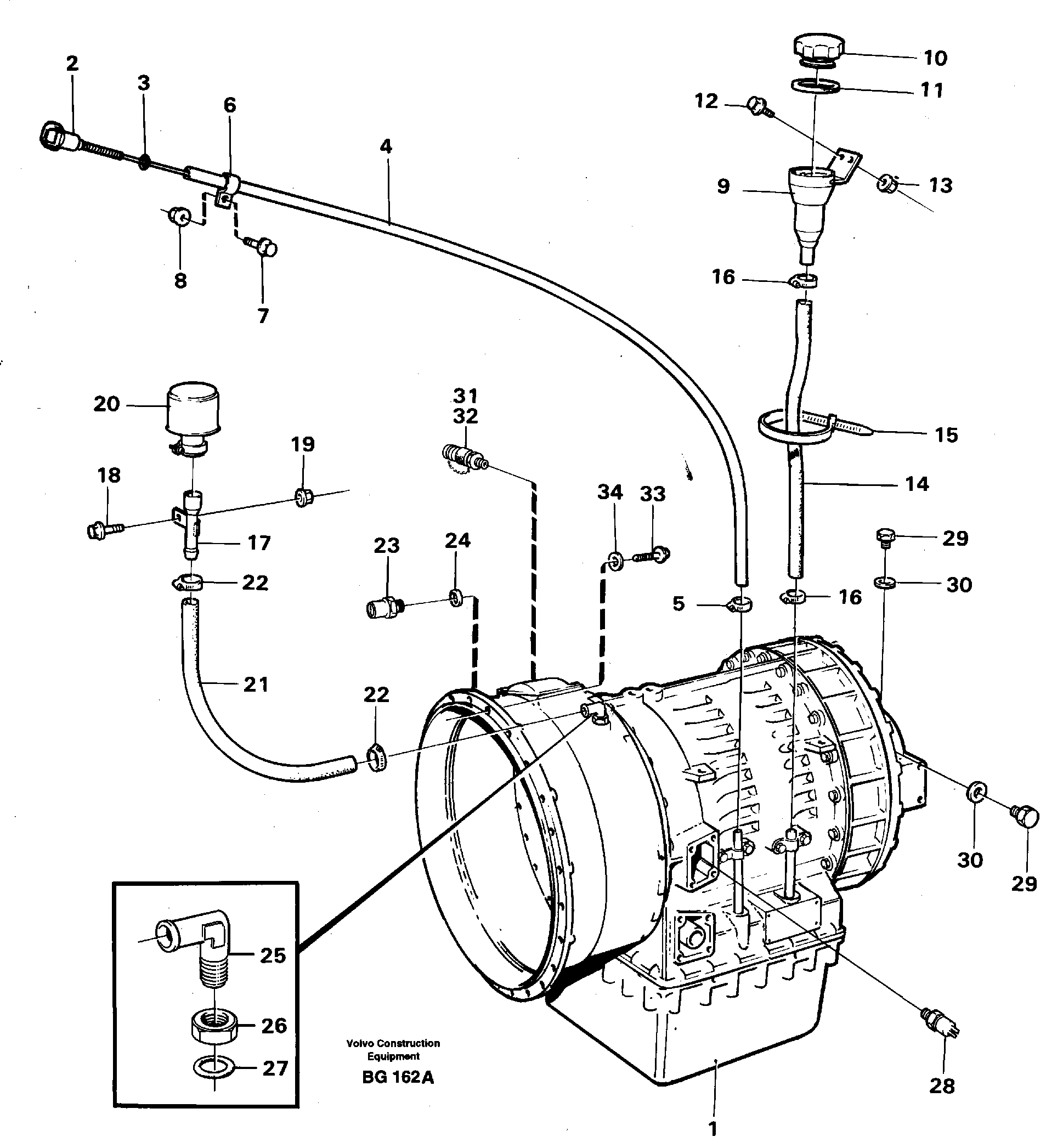 Схема запчастей Volvo A40 - 91645 Power transmission A40 VOLVO BM VOLVO BM A40 SER NO - 1151/- 60026