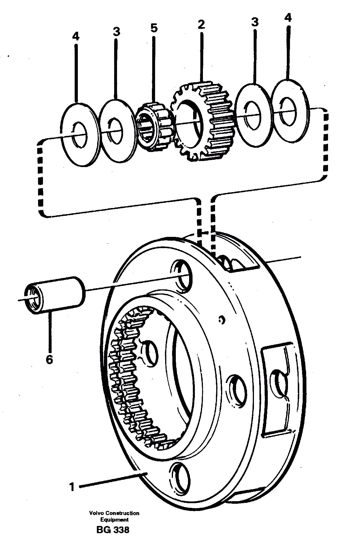 Схема запчастей Volvo A40 - 100559 Planet kit, stage 1 A40 VOLVO BM VOLVO BM A40 SER NO - 1151/- 60026