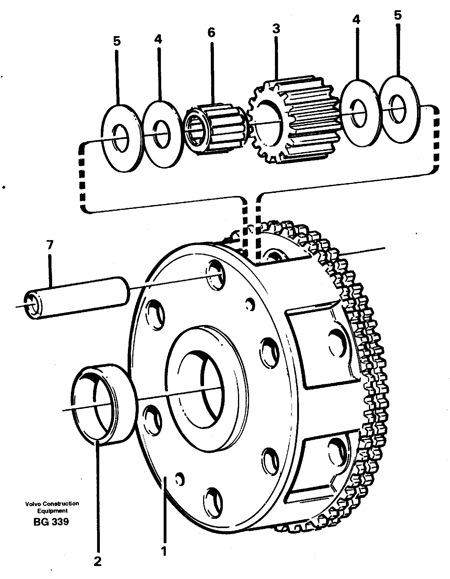 Схема запчастей Volvo A40 - 13991 Planet kit, stage 2 A40 VOLVO BM VOLVO BM A40 SER NO - 1151/- 60026