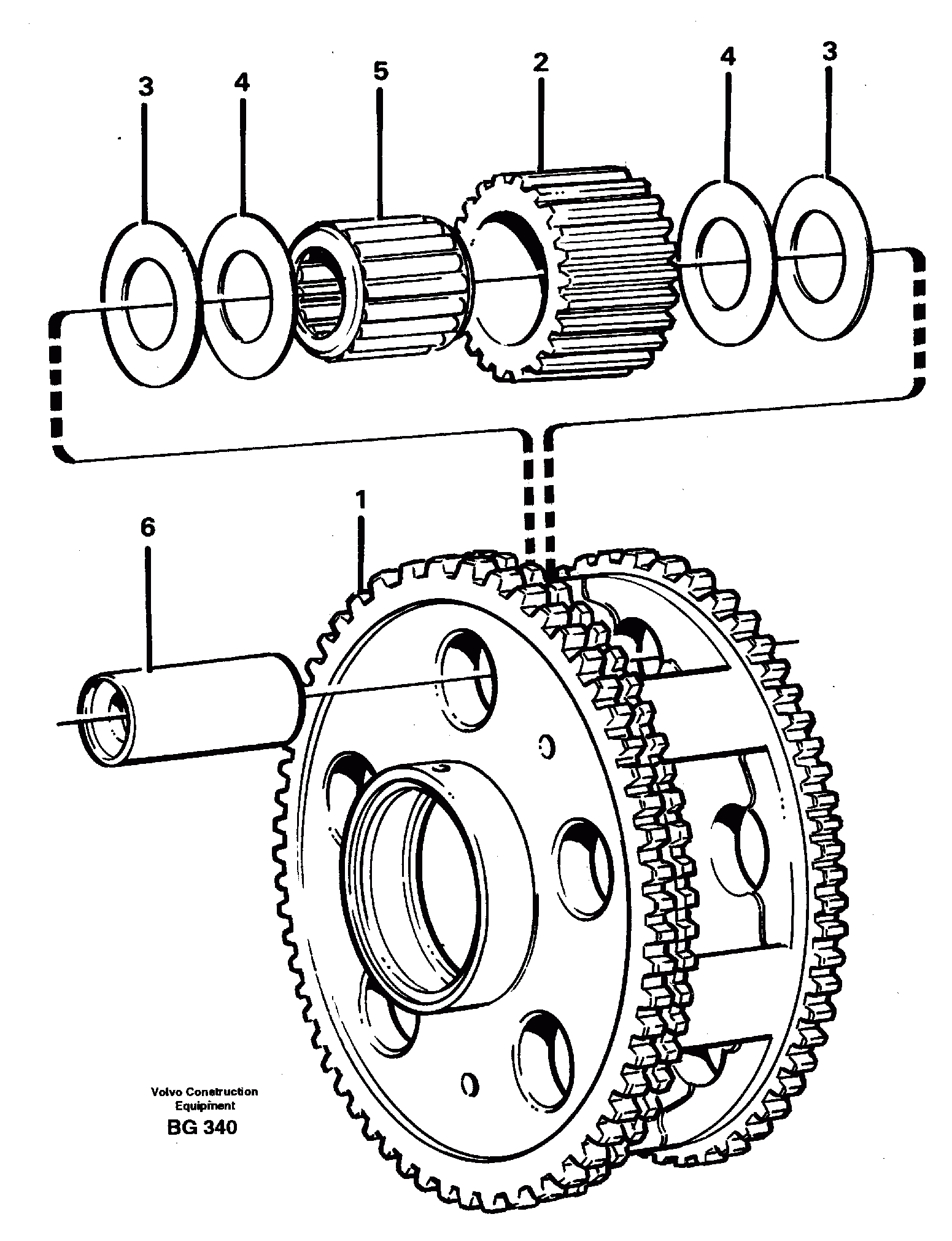 Схема запчастей Volvo A40 - 13992 Planet kit, stage 3 A40 VOLVO BM VOLVO BM A40 SER NO - 1151/- 60026