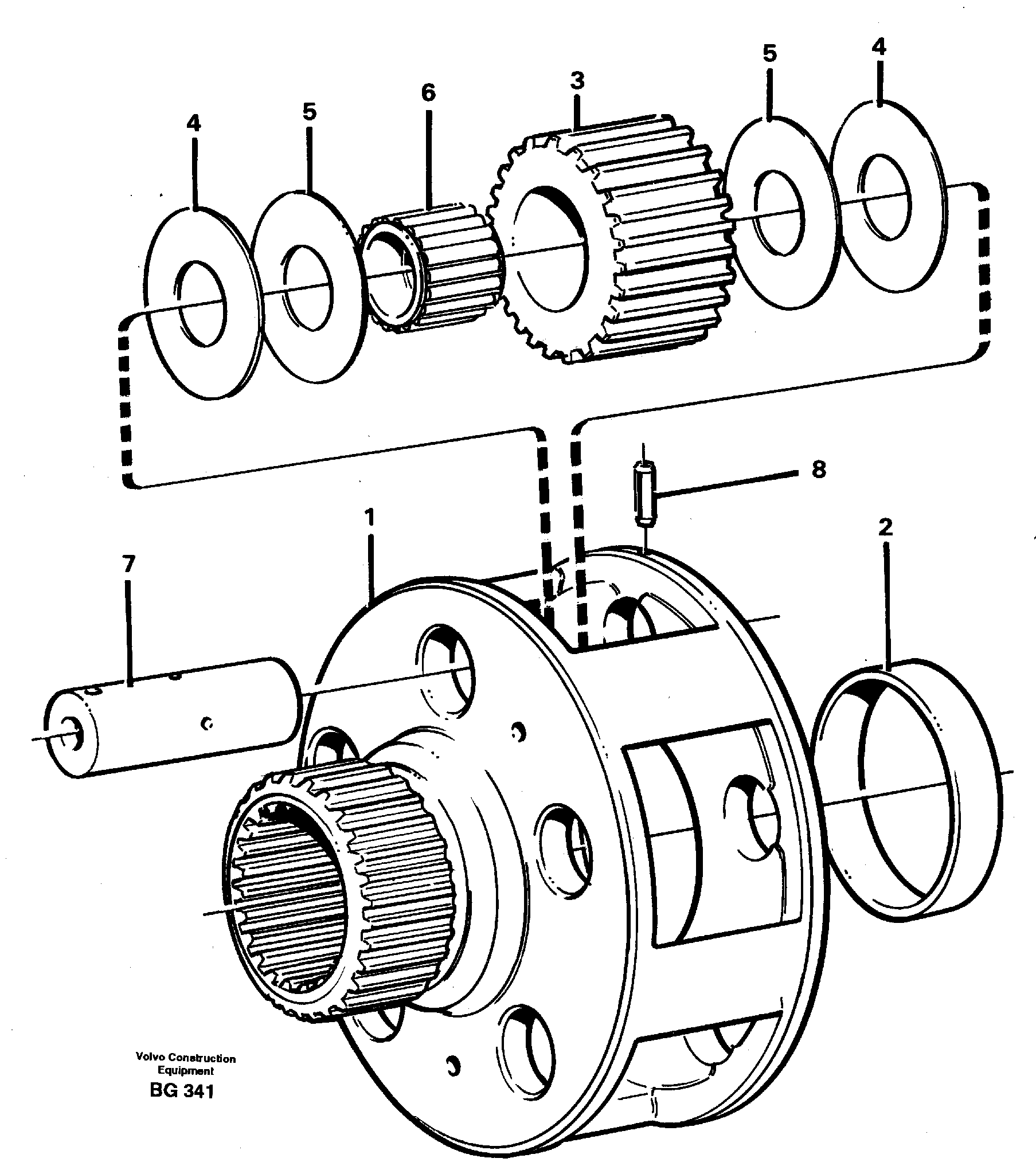 Схема запчастей Volvo A40 - 13993 Planet kit, stage 4 A40 VOLVO BM VOLVO BM A40 SER NO - 1151/- 60026