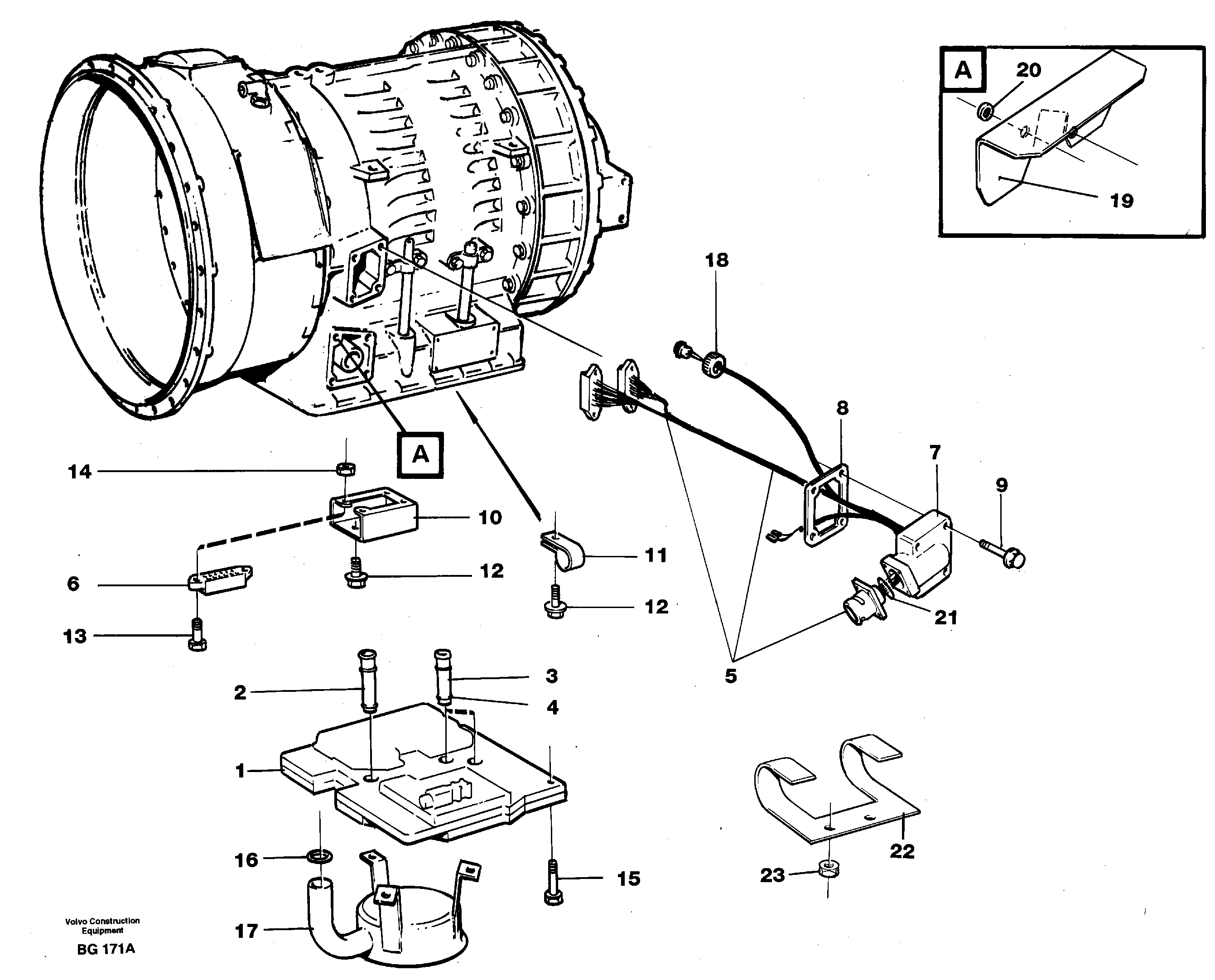 Схема запчастей Volvo A40 - 52237 Control system with fitting parts A40 VOLVO BM VOLVO BM A40 SER NO - 1151/- 60026
