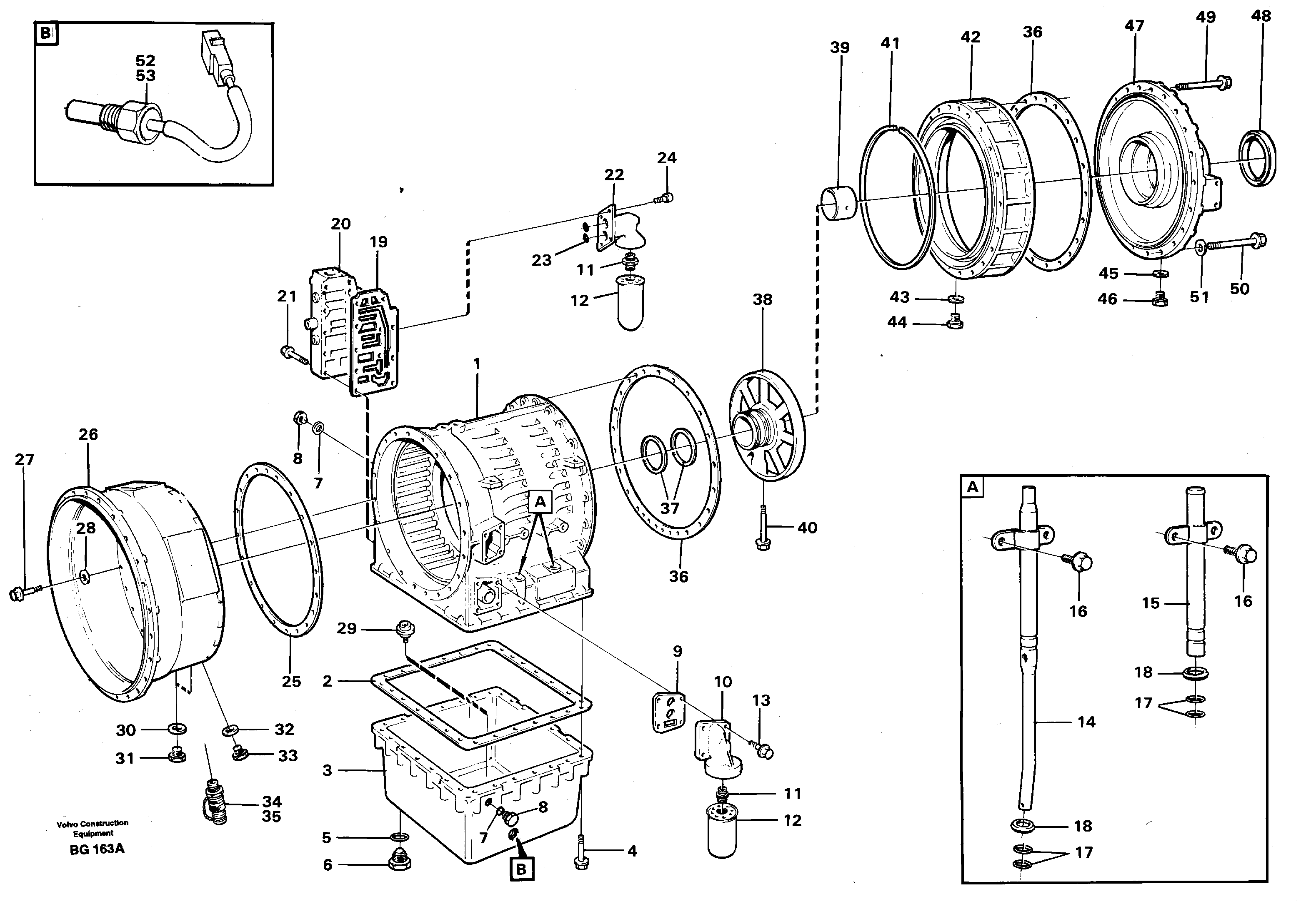 Схема запчастей Volvo A40 - 98695 катрер трансмиссии A40 VOLVO BM VOLVO BM A40 SER NO - 1151/- 60026