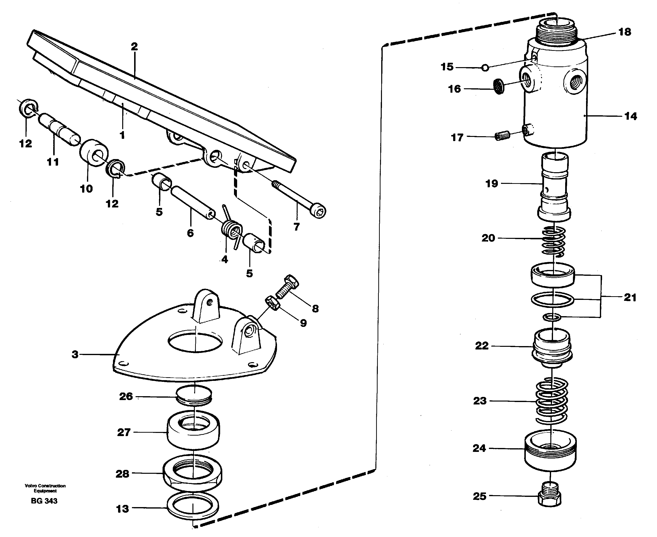 Схема запчастей Volvo A40 - 26683 Педаль ретардера (тормоза-замедлителя) A40 VOLVO BM VOLVO BM A40 SER NO - 1151/- 60026