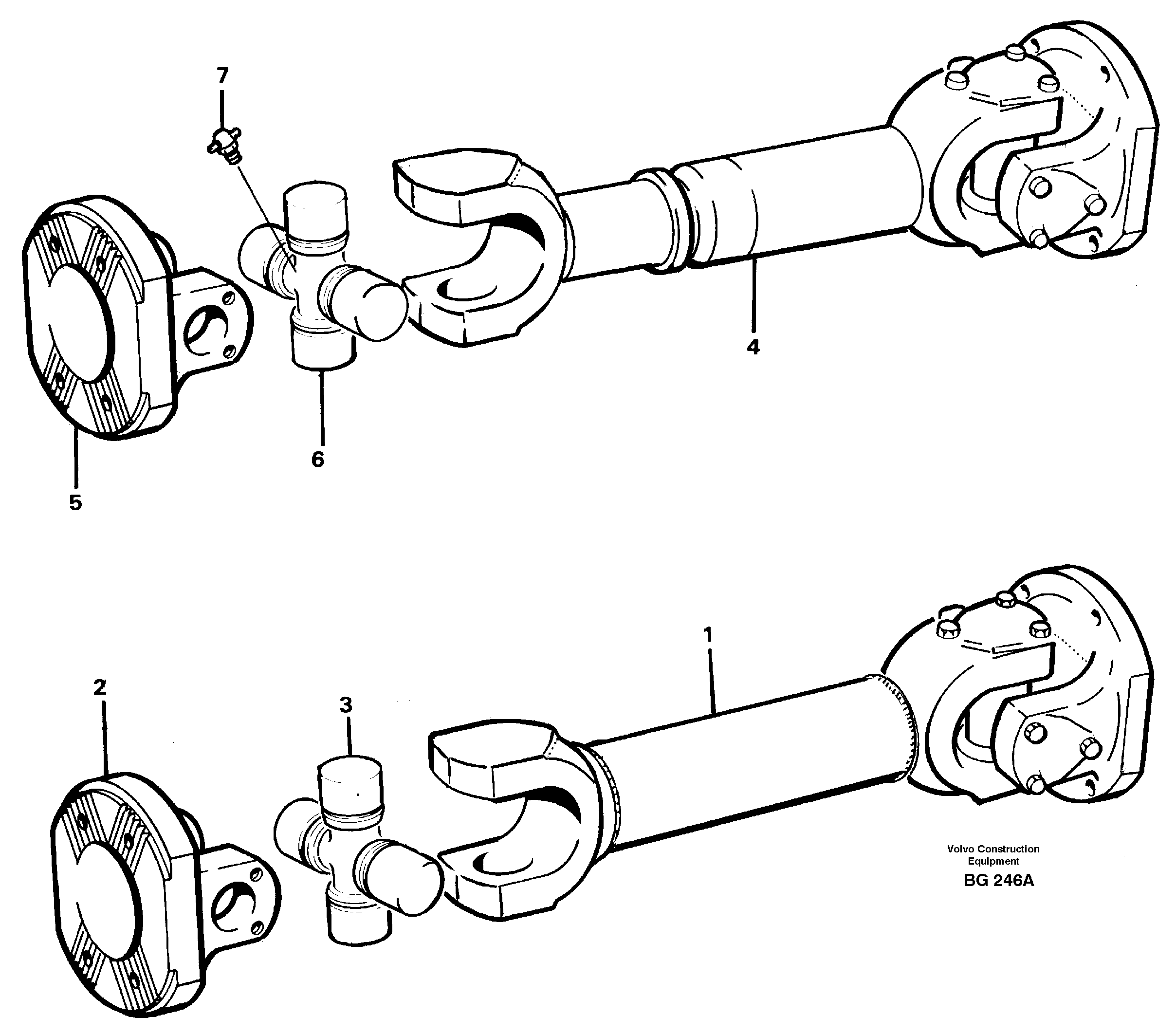 Схема запчастей Volvo A40 - 21432 Вал карданный A40 VOLVO BM VOLVO BM A40 SER NO - 1151/- 60026