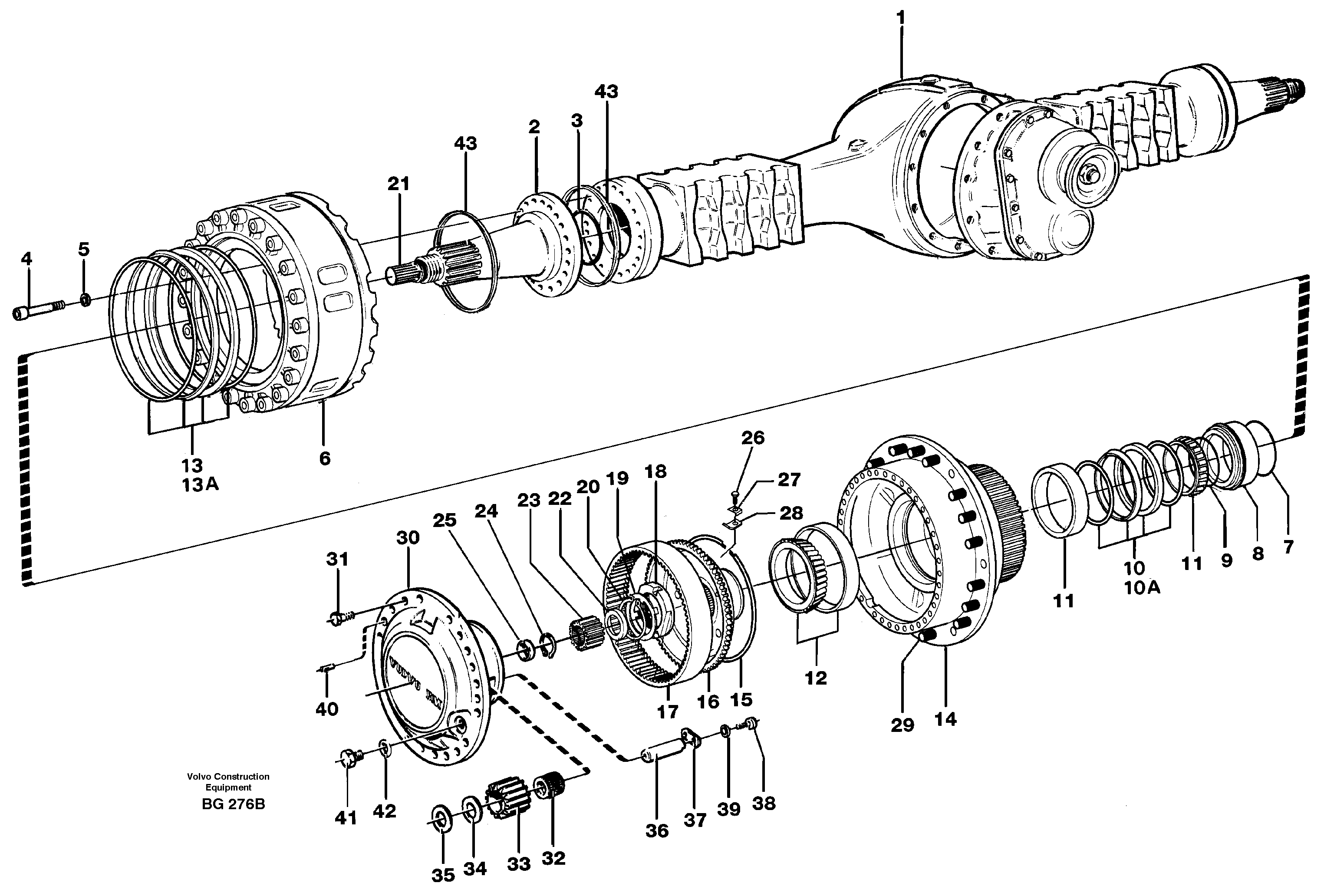 Схема запчастей Volvo A40 - 91402 Planetary drive A40 VOLVO BM VOLVO BM A40 SER NO - 1151/- 60026