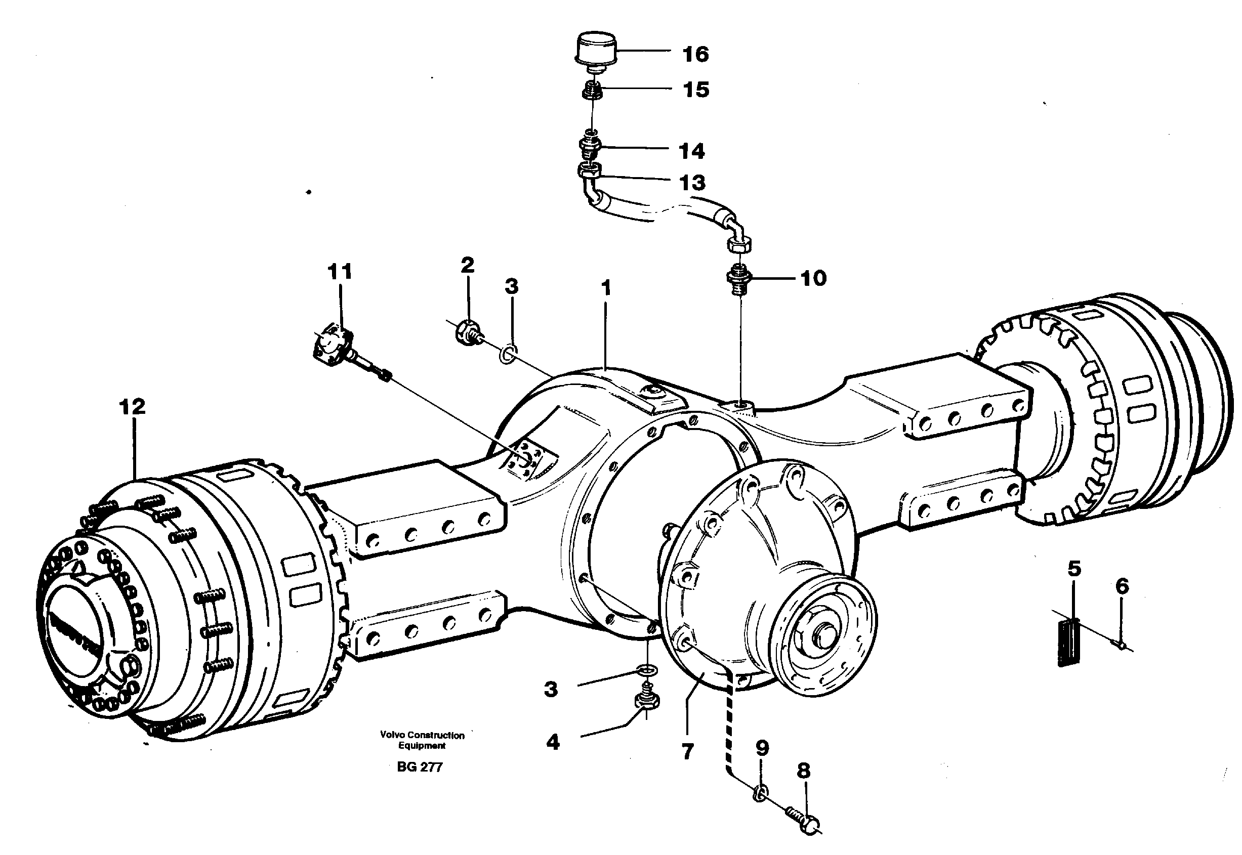 Схема запчастей Volvo A40 - 88865 Planetary axle 2, load unit A40 VOLVO BM VOLVO BM A40 SER NO - 1151/- 60026