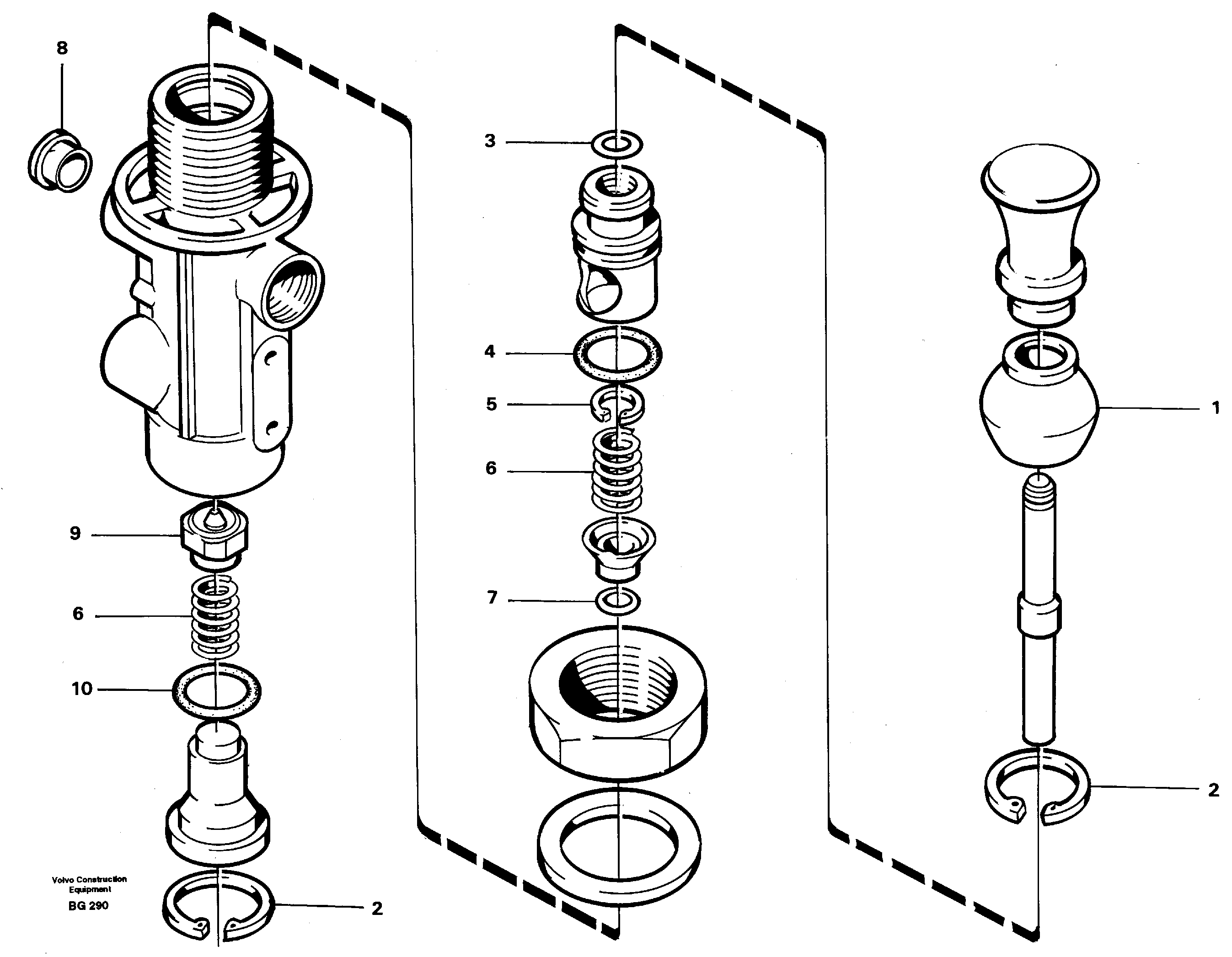 Схема запчастей Volvo A40 - 19427 Three-way valve A40 VOLVO BM VOLVO BM A40 SER NO - 1151/- 60026