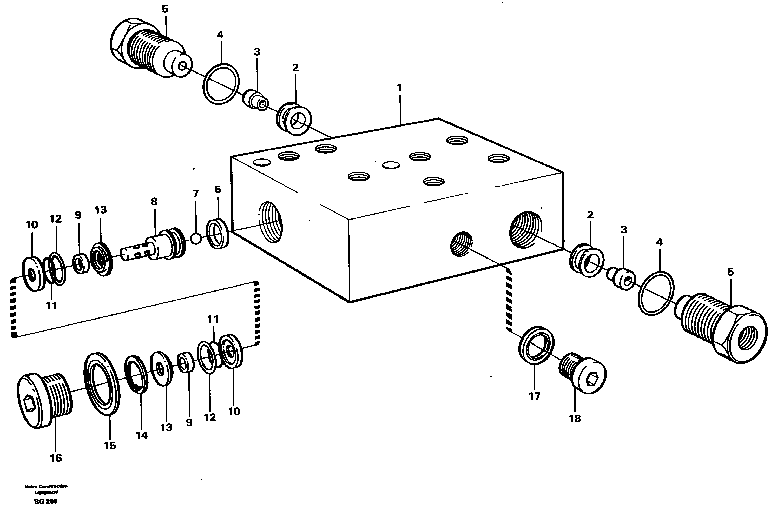 Схема запчастей Volvo A40 - 24189 Air valve A40 VOLVO BM VOLVO BM A40 SER NO - 1151/- 60026