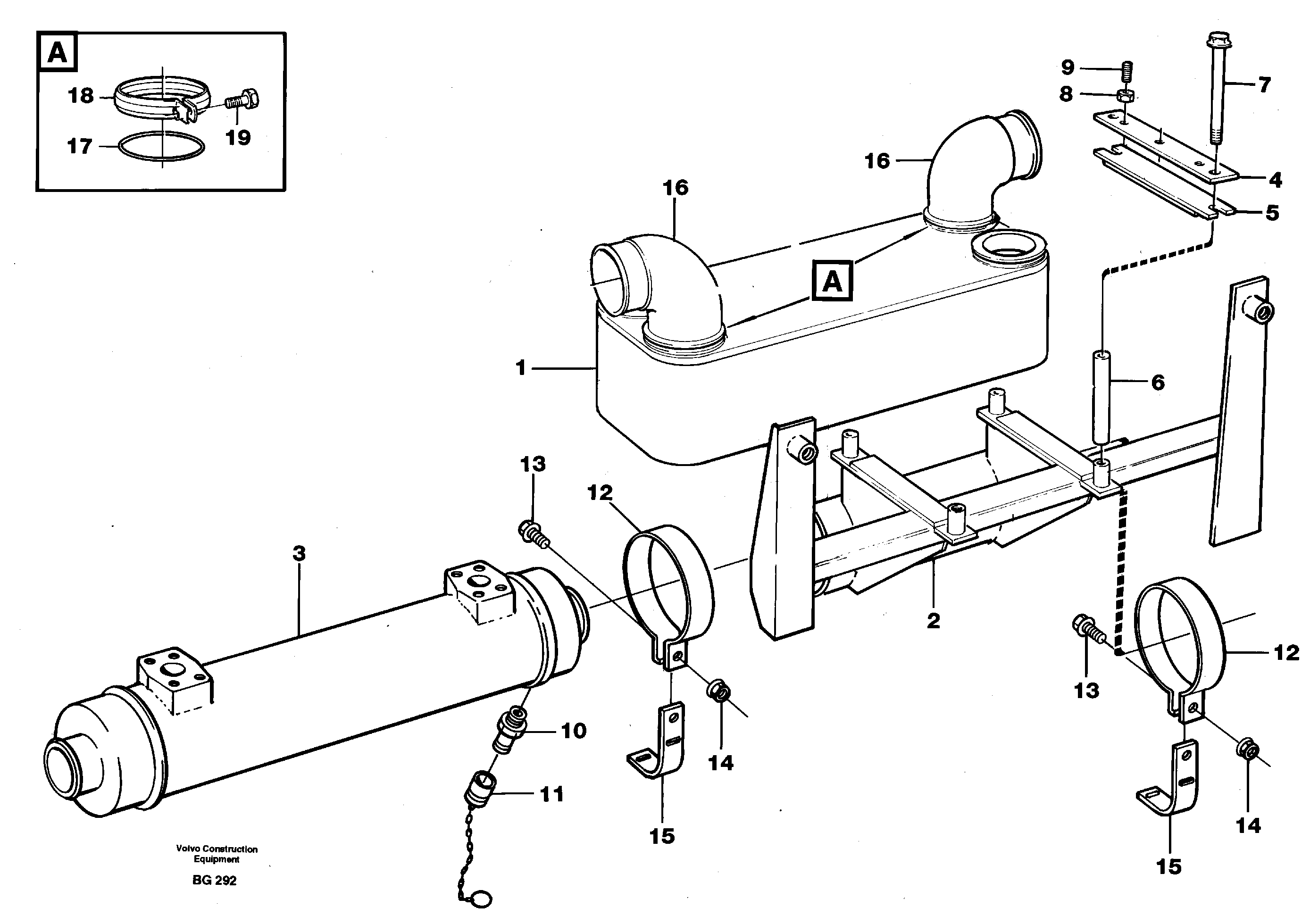 Схема запчастей Volvo A40 - 26684 Heat exchanger A40 VOLVO BM VOLVO BM A40 SER NO - 1151/- 60026