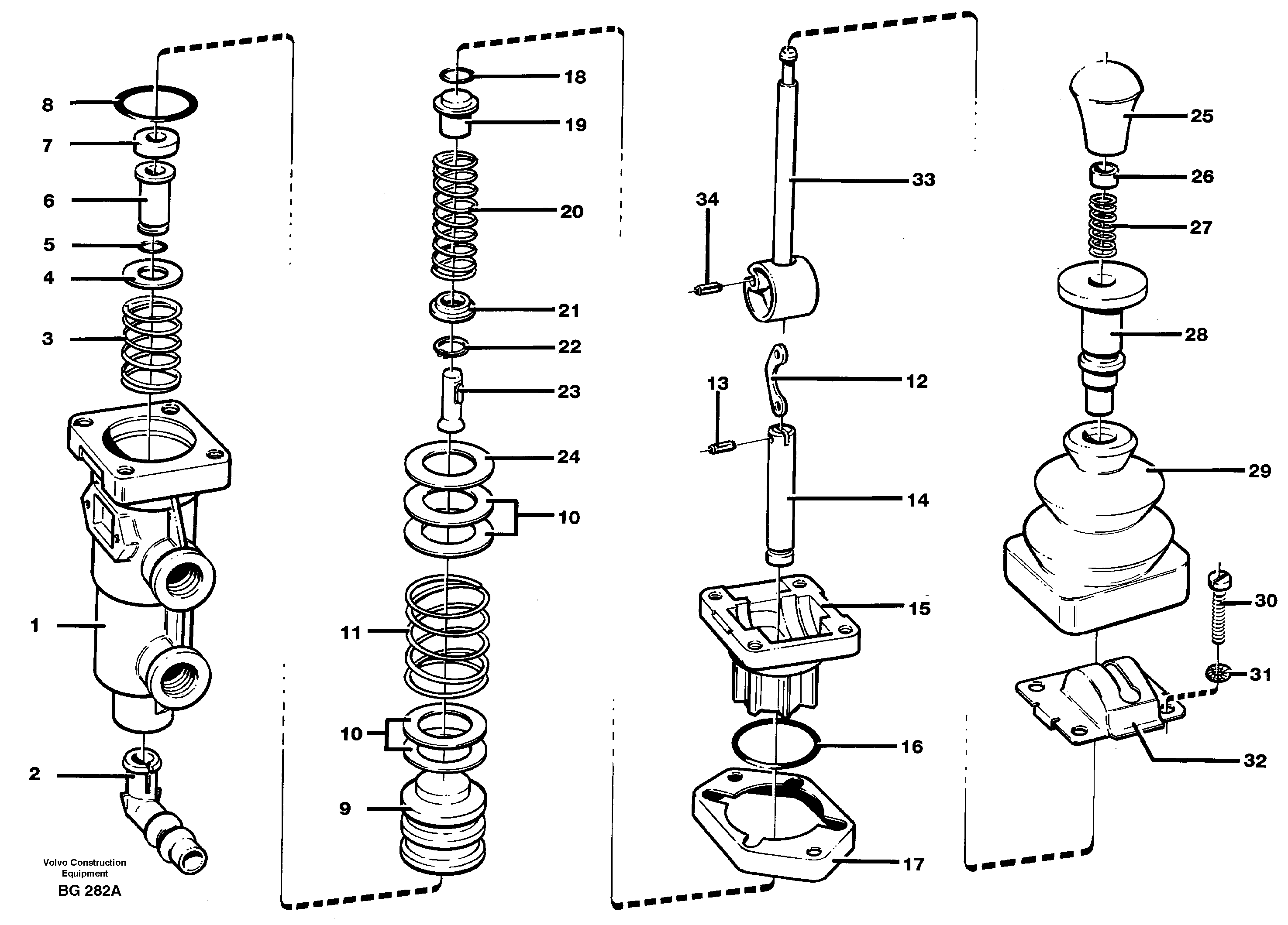 Схема запчастей Volvo A40 - 96449 Parking brake valve A40 VOLVO BM VOLVO BM A40 SER NO - 1151/- 60026