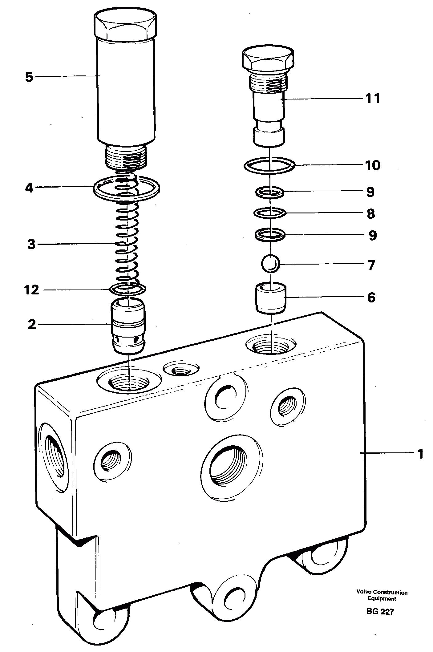 Схема запчастей Volvo A40 - 16876 Valve, circuit body and return valve A40 VOLVO BM VOLVO BM A40 SER NO - 1151/- 60026