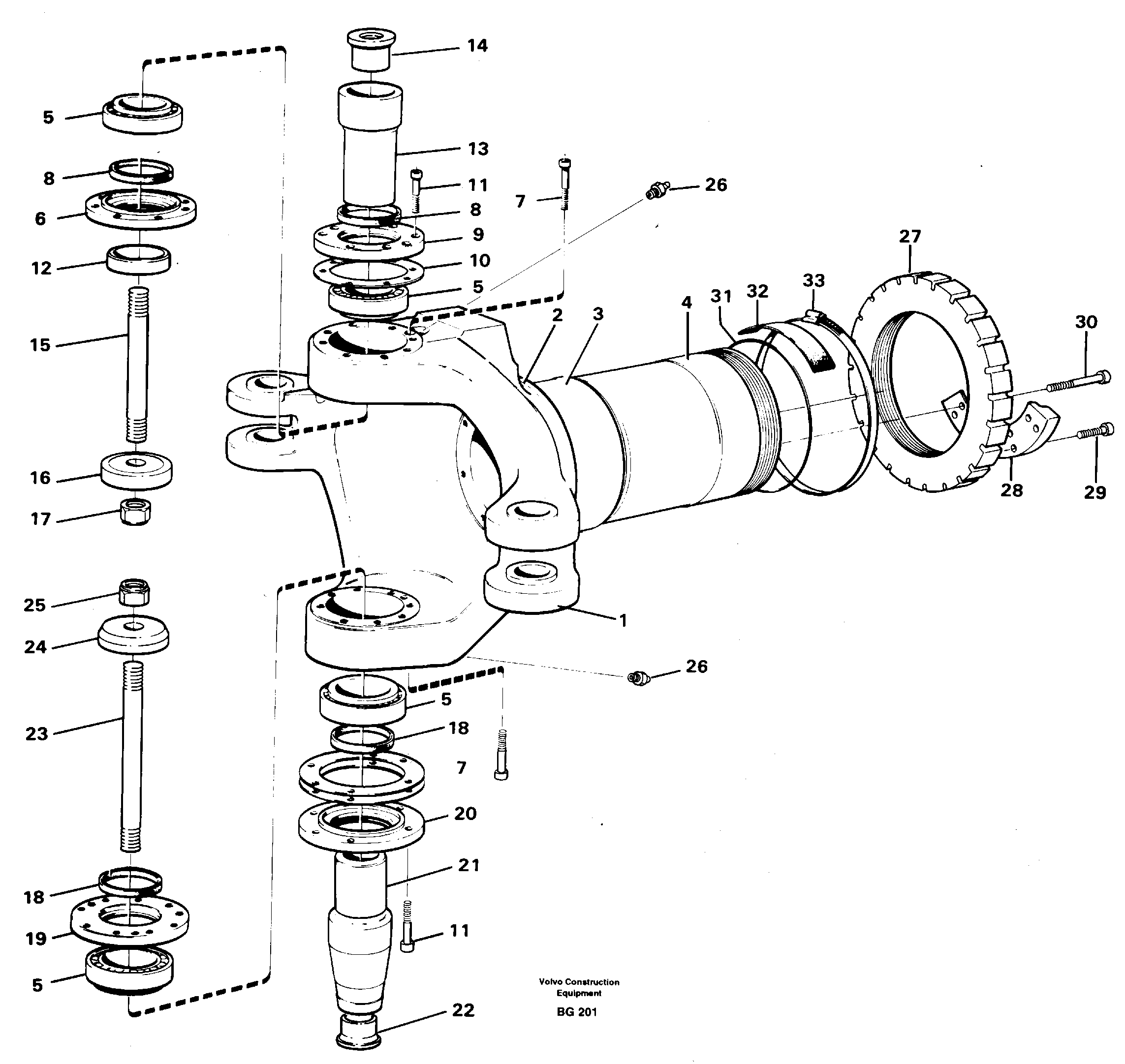 Схема запчастей Volvo A40 - 59801 Frame link A40 VOLVO BM VOLVO BM A40 SER NO - 1151/- 60026