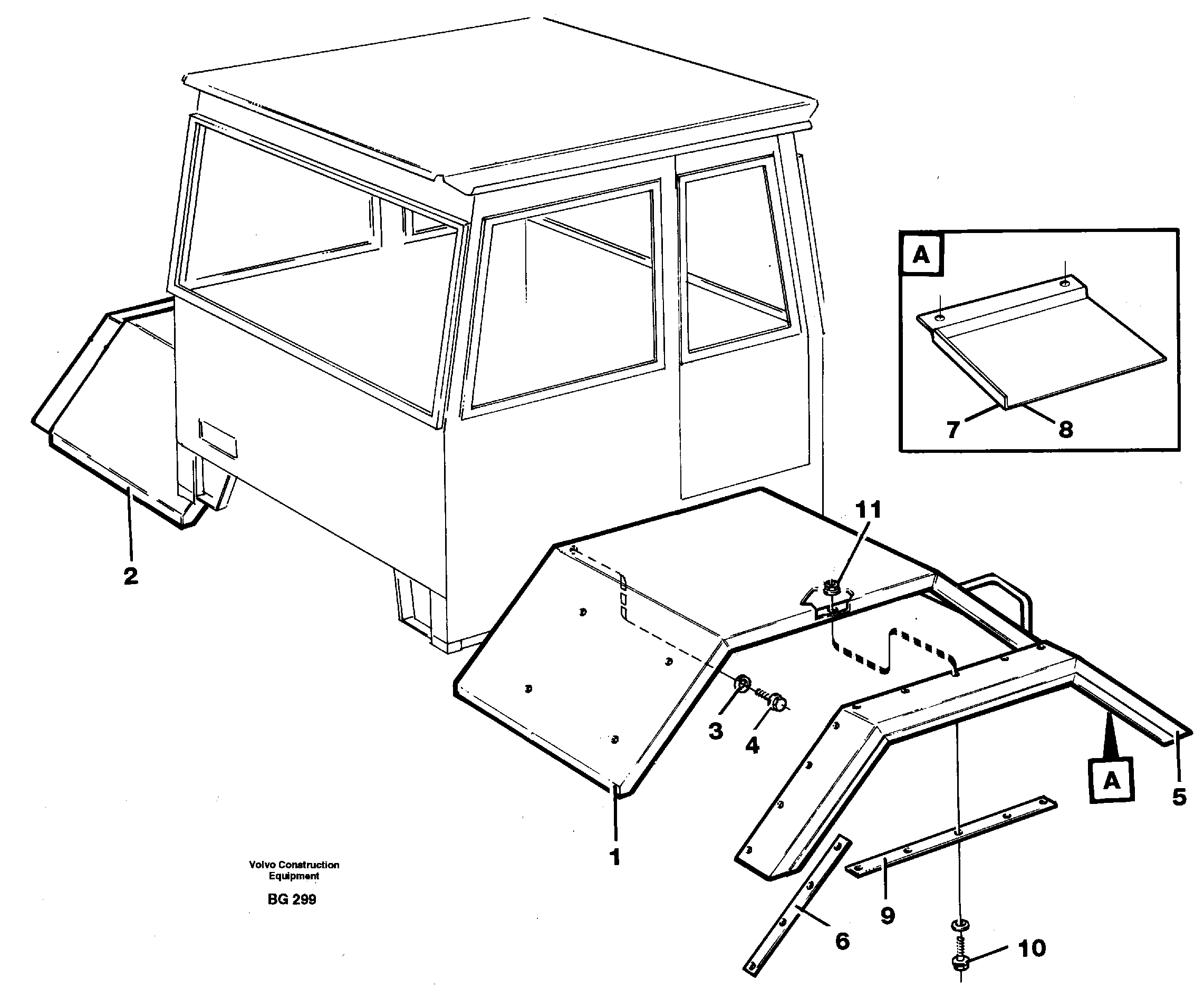 Схема запчастей Volvo A40 - 81576 Front fender A40 VOLVO BM VOLVO BM A40 SER NO - 1151/- 60026