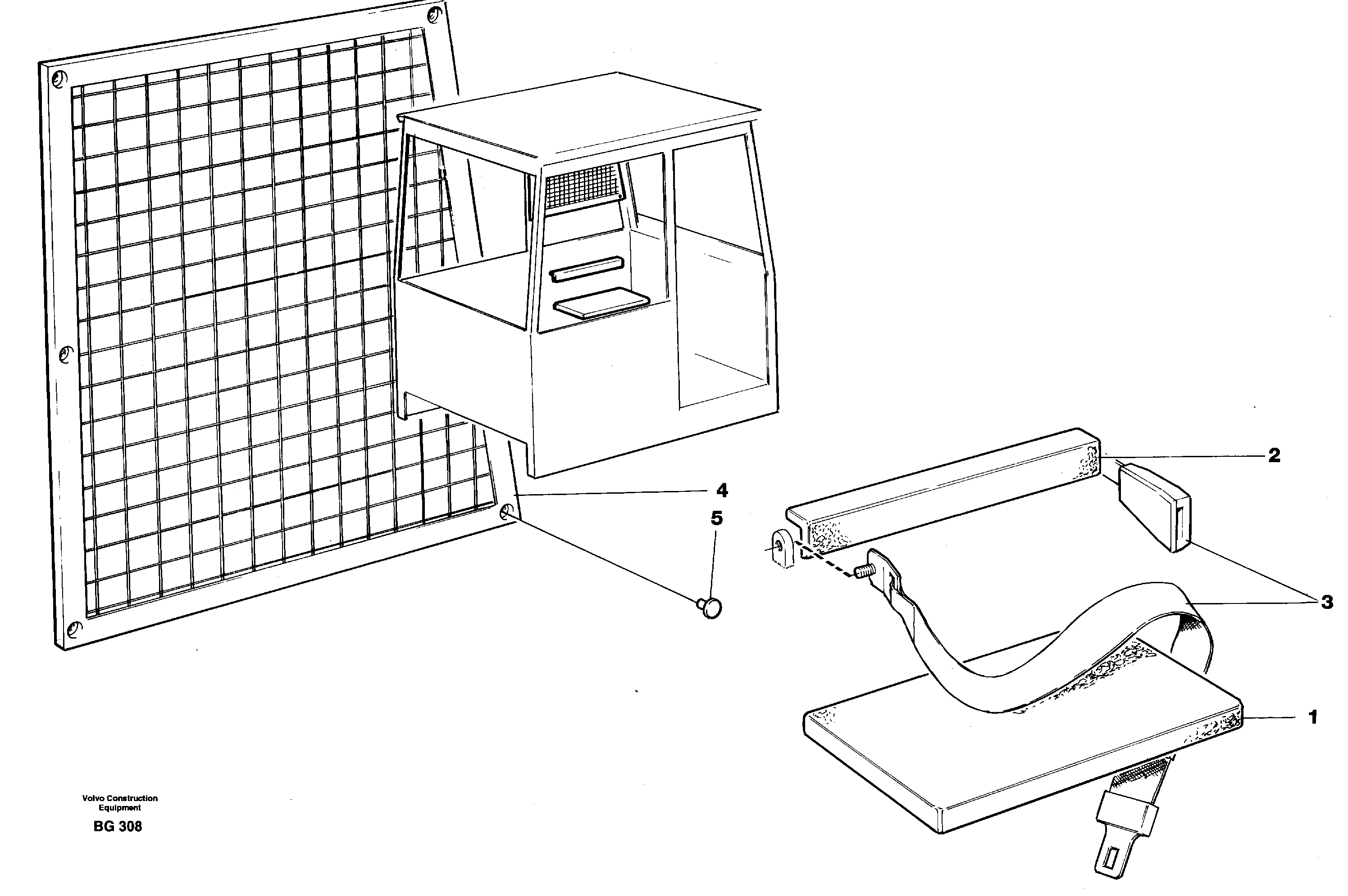 Схема запчастей Volvo A40 - 17568 Instructors seat, USA A40 VOLVO BM VOLVO BM A40 SER NO - 1151/- 60026