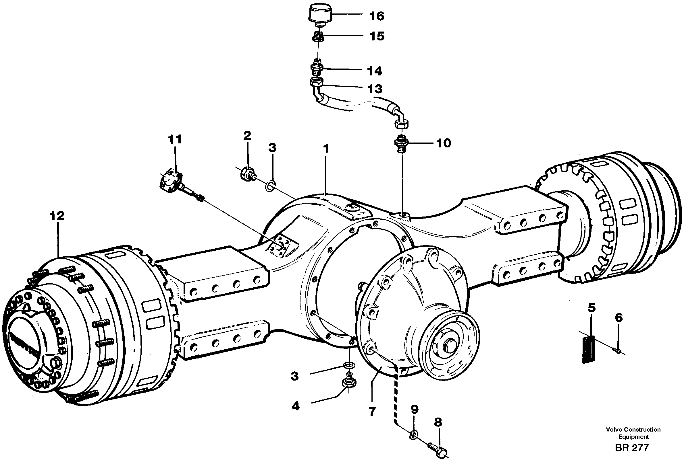 Схема запчастей Volvo A40 - 88878 Planetary axle 2, load unit A40 SER NO 1201-, SER NO USA 60101-