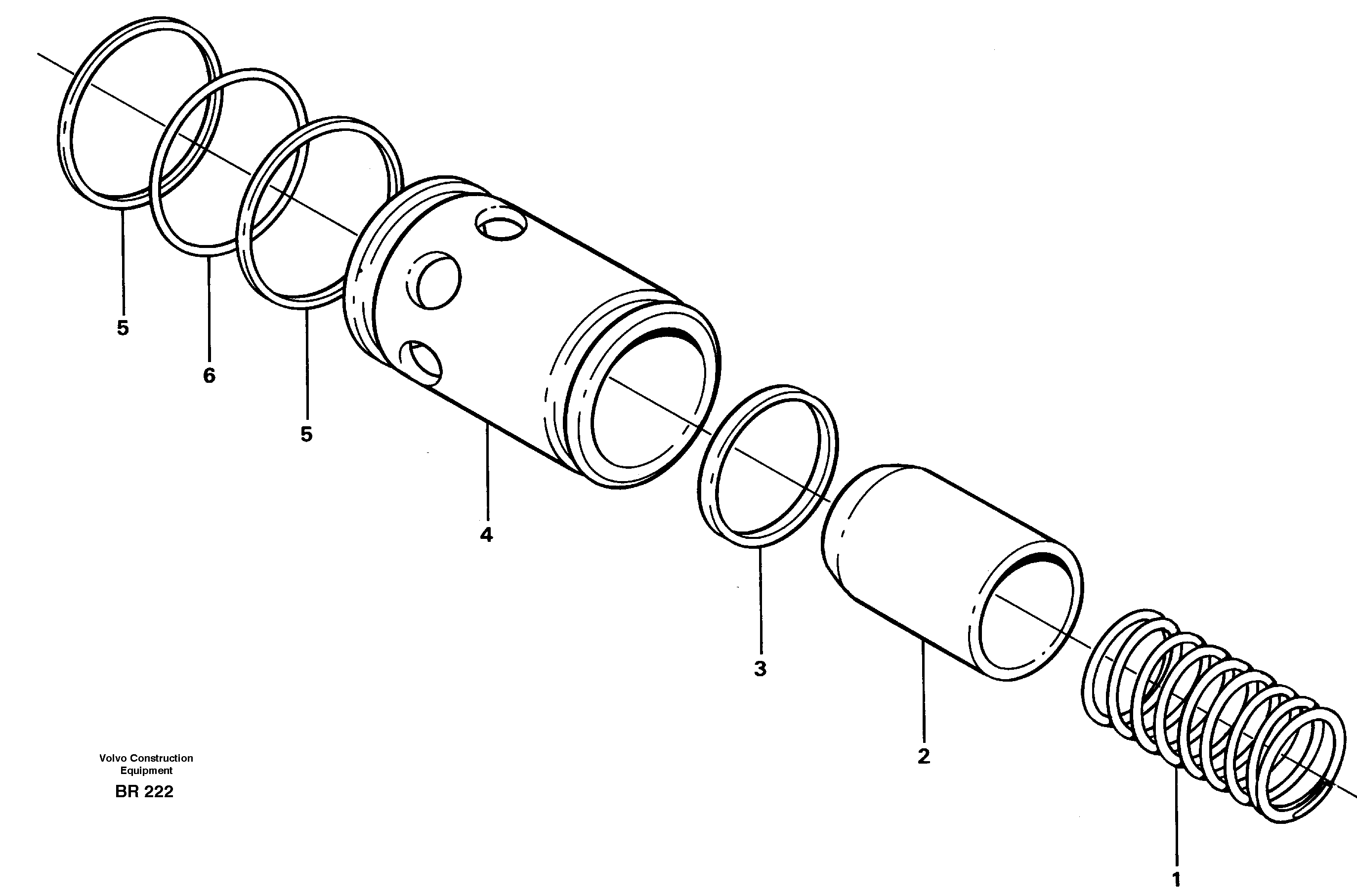 Схема запчастей Volvo A40 - 16229 Valve, circuit body and return valve A40 SER NO 1201-, SER NO USA 60101-