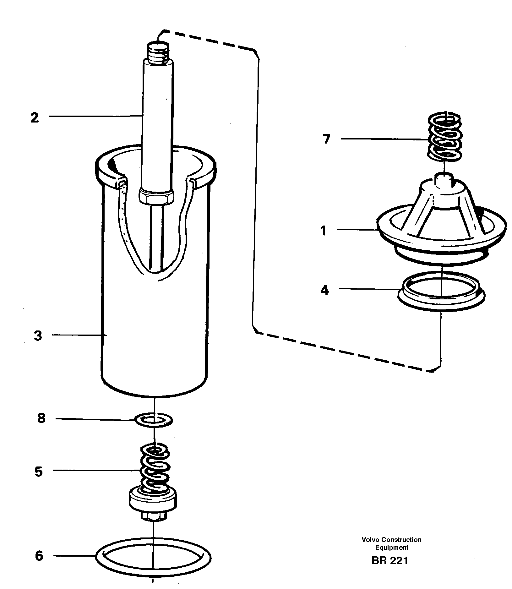 Схема запчастей Volvo A40 - 29809 Фильтр масляный A40 SER NO 1201-, SER NO USA 60101-