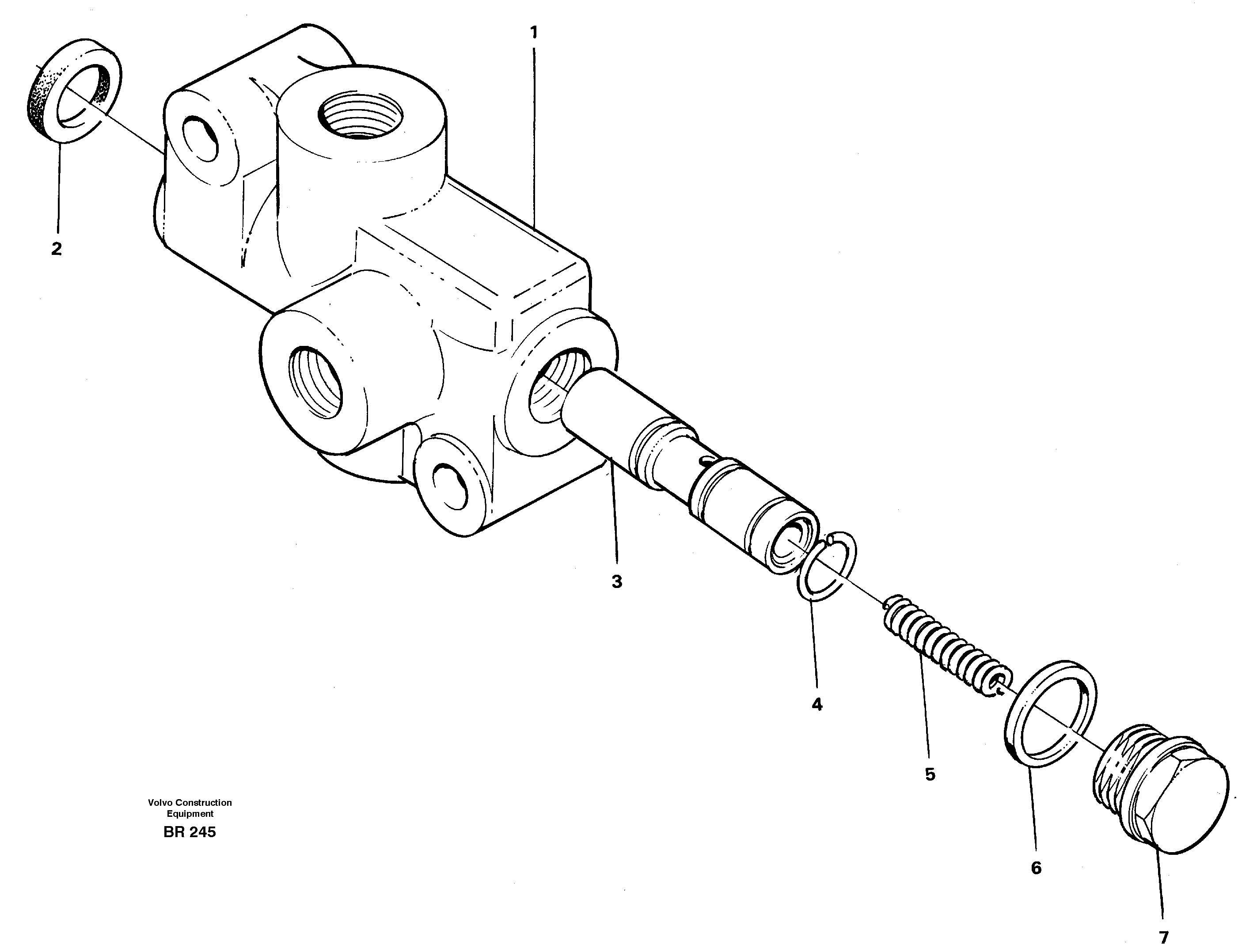 Схема запчастей Volvo A40 - 16230 Relay valve A40 SER NO 1201-, SER NO USA 60101-