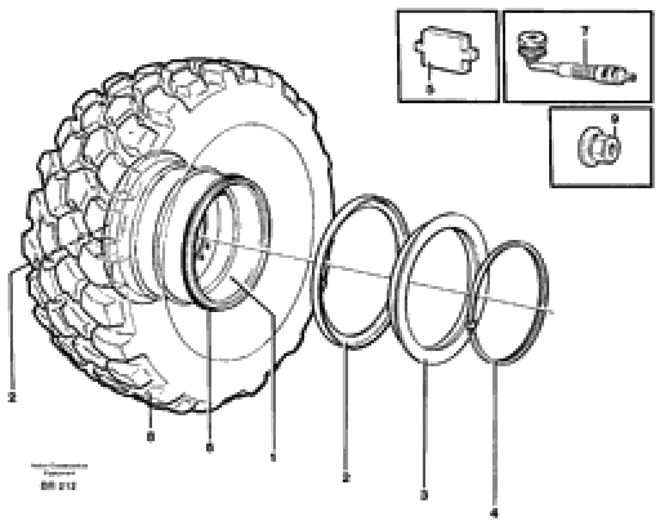 Схема запчастей Volvo A40 - 104385 Wheel A40 SER NO 1201-, SER NO USA 60101-
